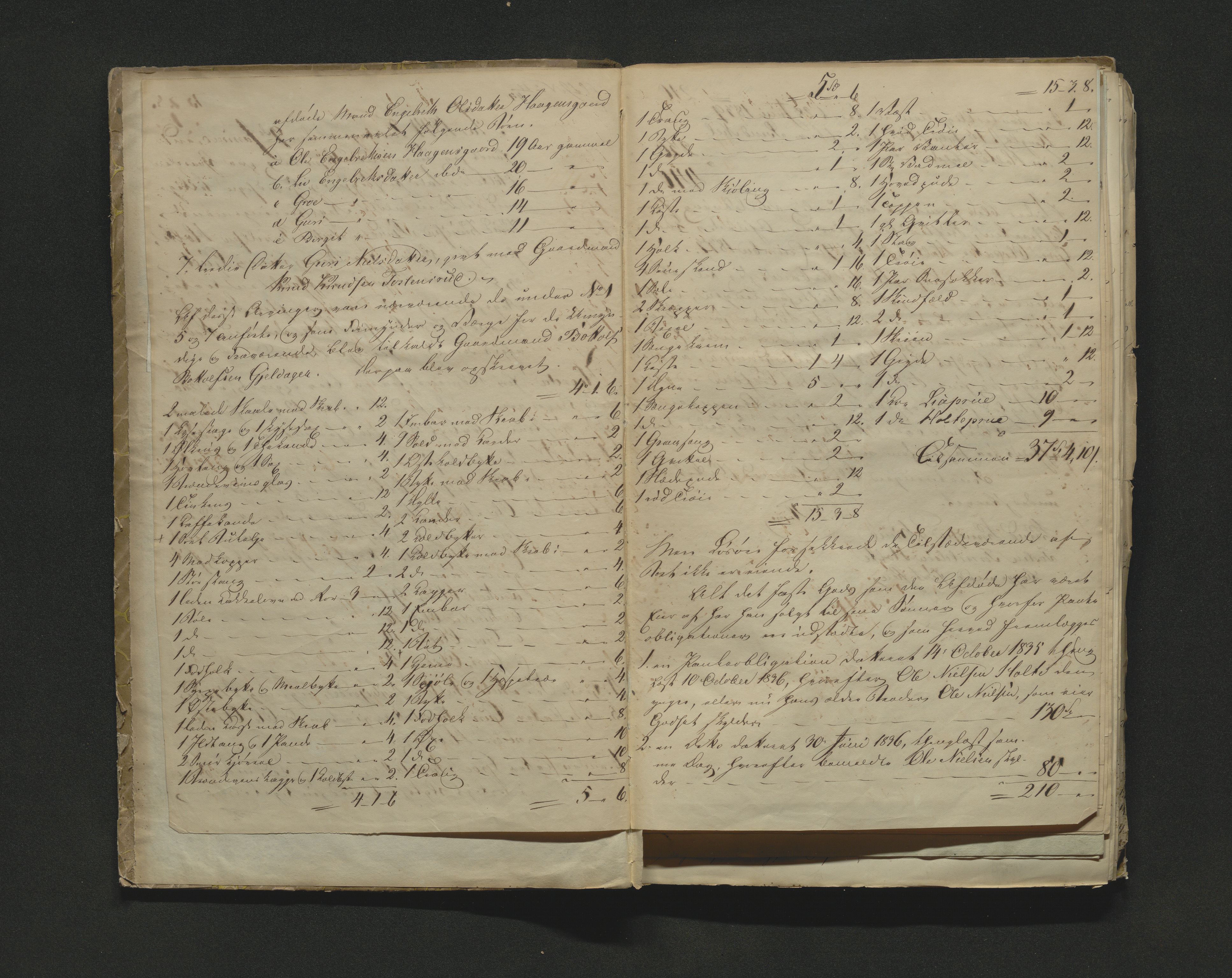 Hallingdal sorenskriveri, SAKO/A-121/H/Hb/Hbb/Hbba/L0017: Skifteregistreringsprotokoll, Sorenskriveriet, 1844