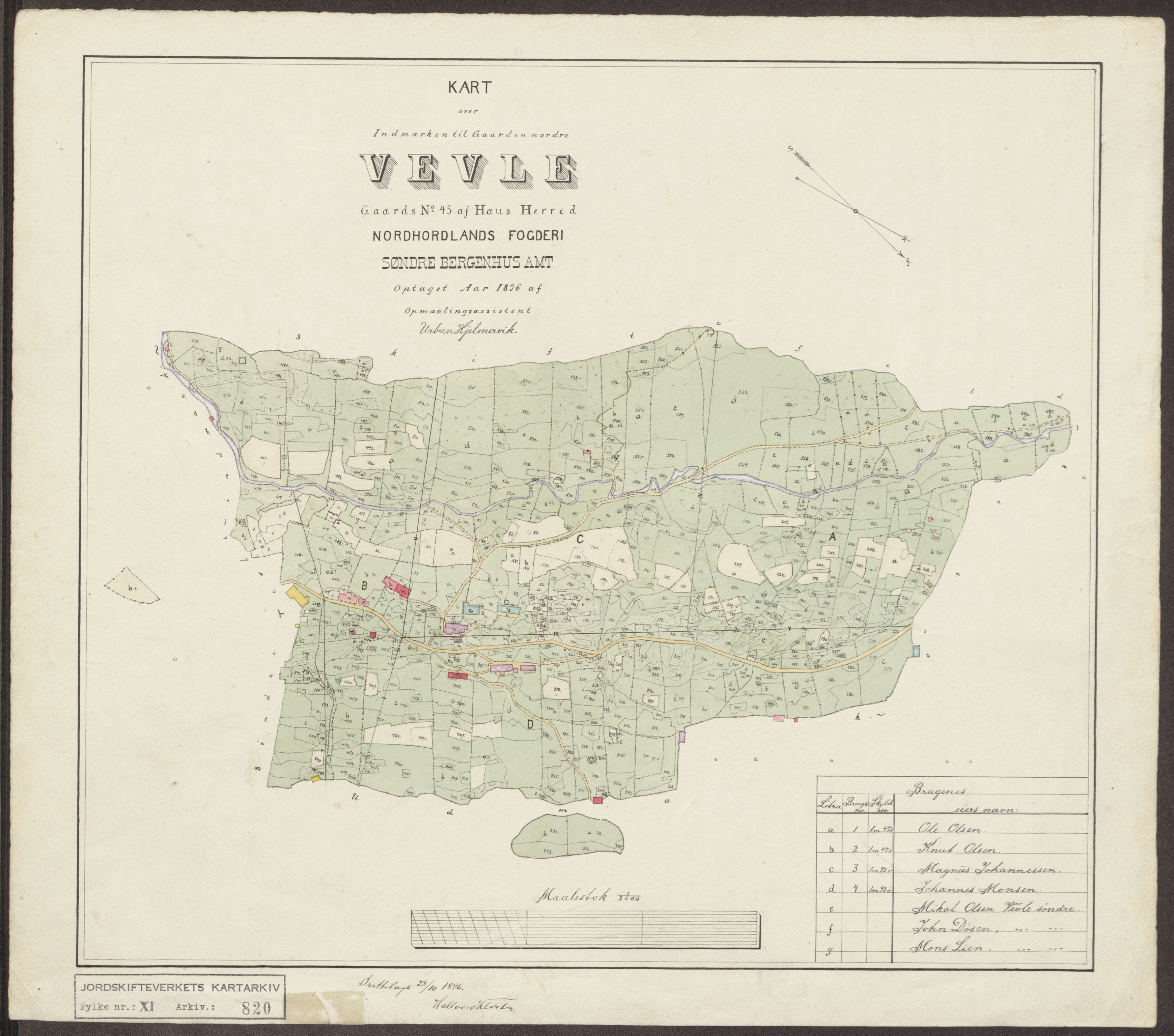 Jordskifteverkets kartarkiv, RA/S-3929/T, 1859-1988, s. 951