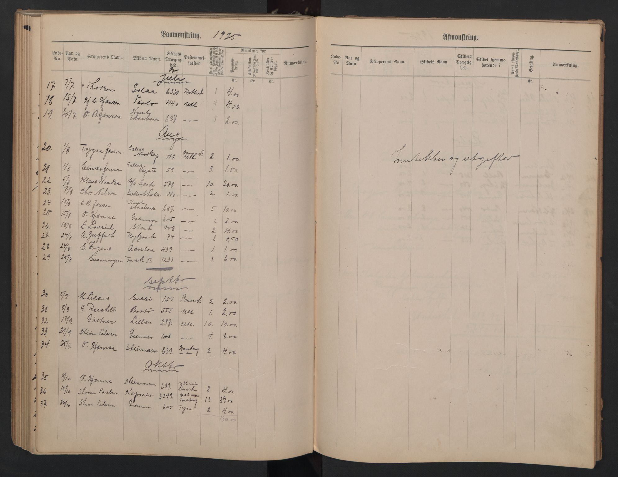 Kragerø innrulleringskontor, AV/SAKO-A-830/H/Ha/L0003: Mønstringsjournal, 1911-1930, s. 88