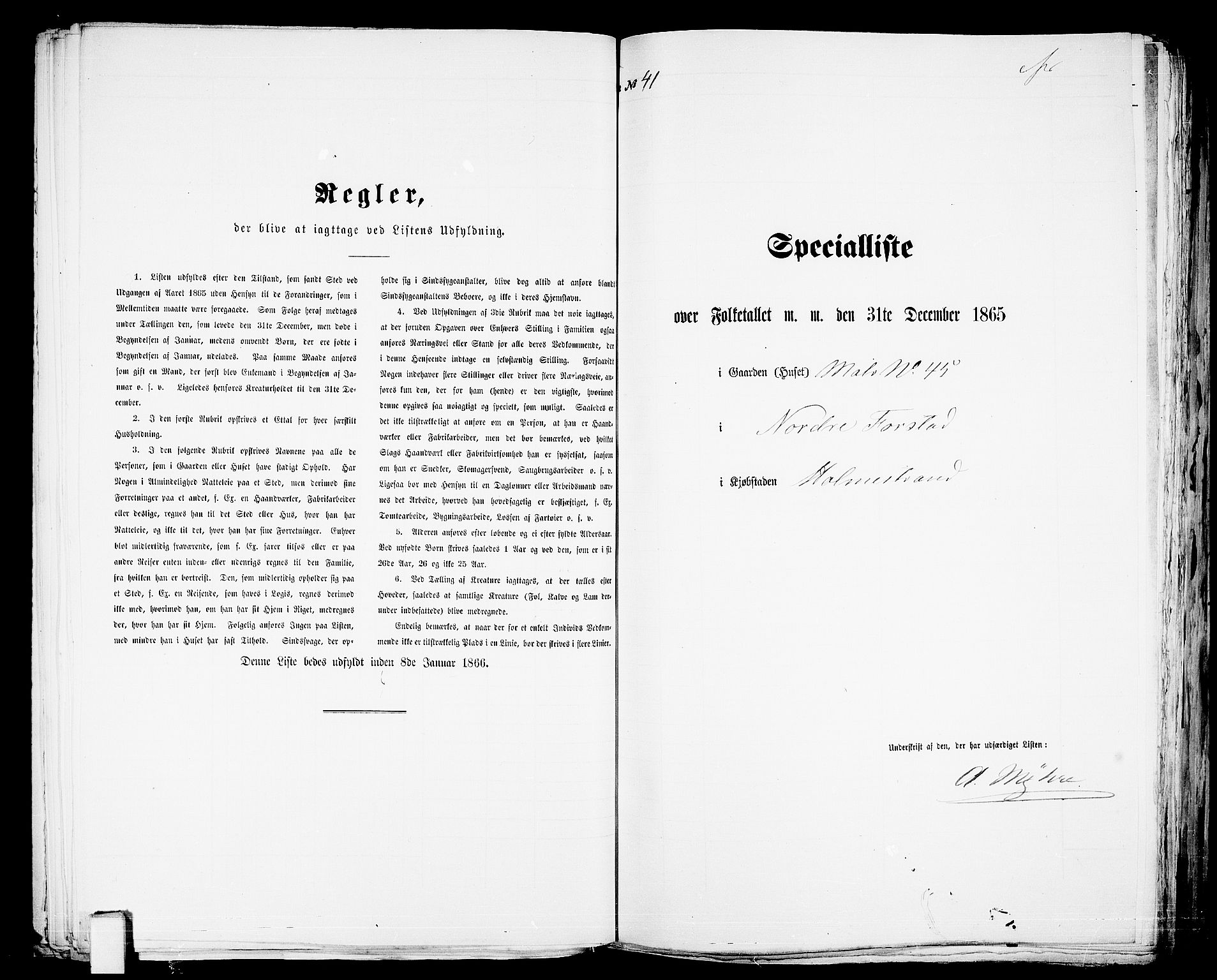 RA, Folketelling 1865 for 0702B Botne prestegjeld, Holmestrand kjøpstad, 1865, s. 88