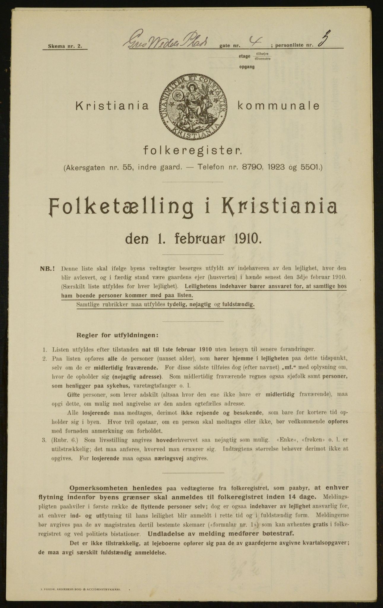 OBA, Kommunal folketelling 1.2.1910 for Kristiania, 1910, s. 28393