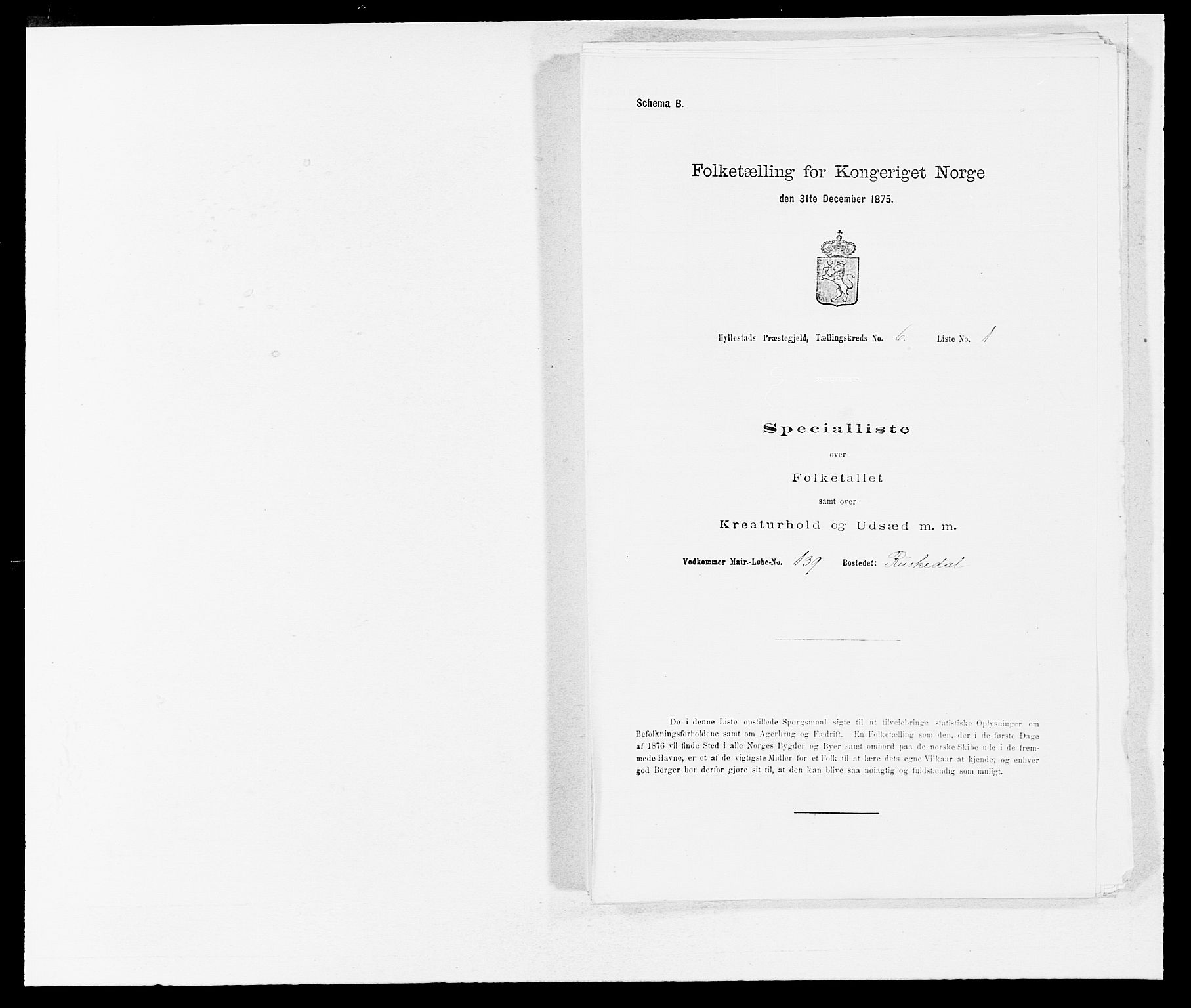 SAB, Folketelling 1875 for 1413P Hyllestad prestegjeld, 1875, s. 598