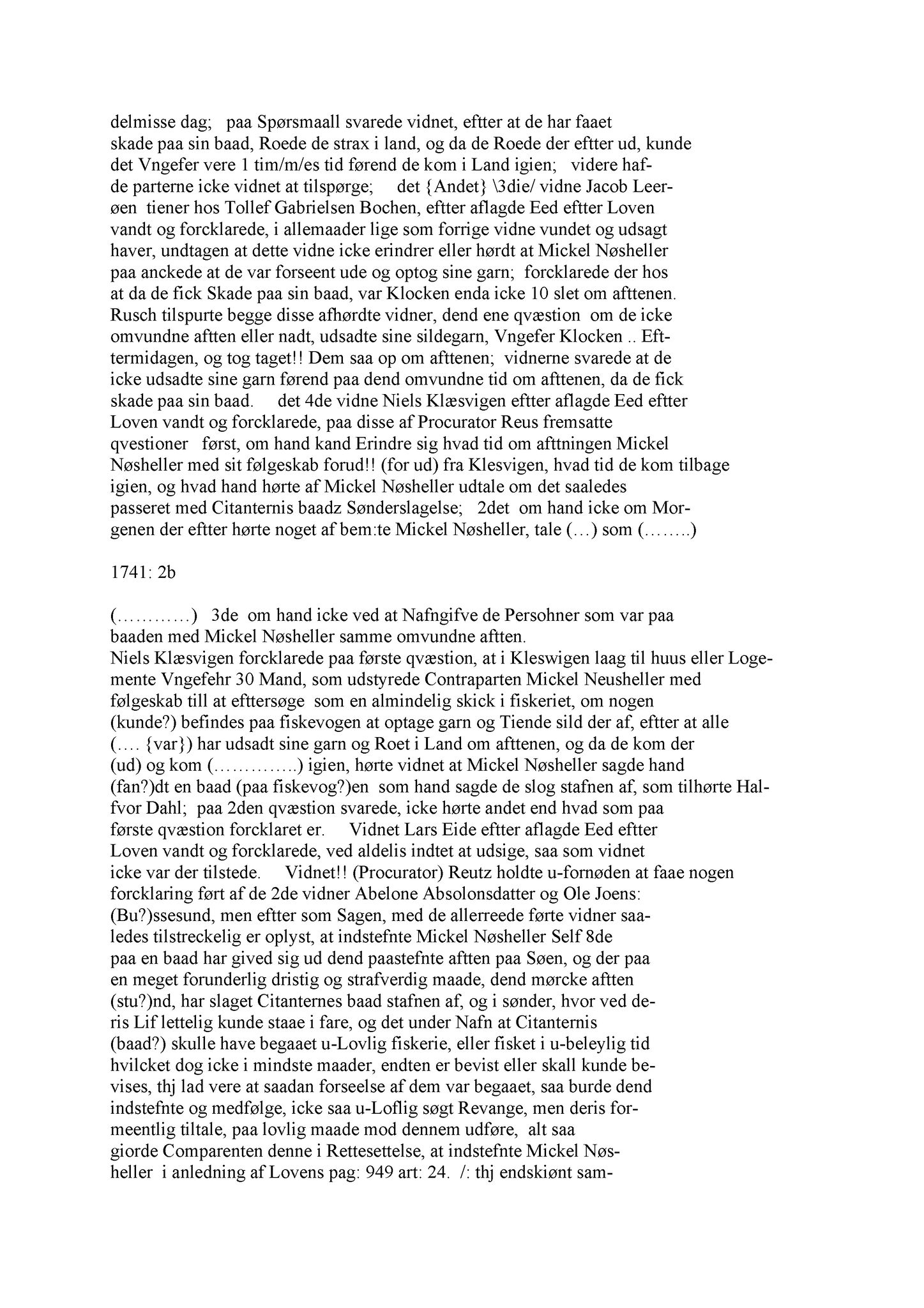 Samling av fulltekstavskrifter, SAB/FULLTEKST/A/12/0035: Sunnhordland sorenskriveri, tingbok nr. A 35, 1741-1746