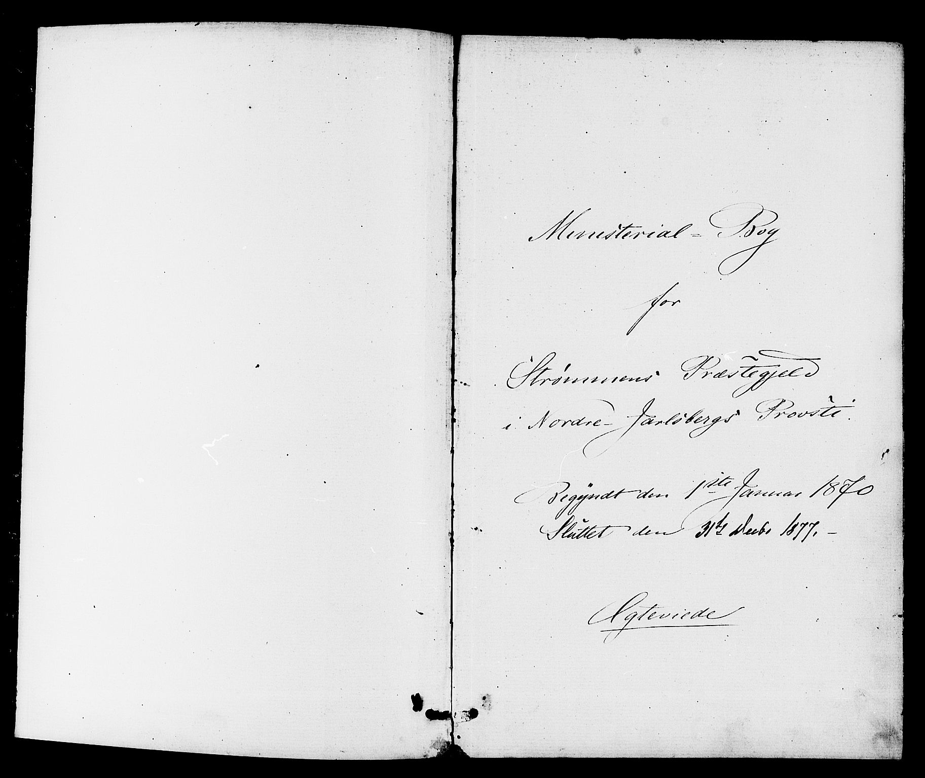 Strømm kirkebøker, SAKO/A-322/F/Fa/L0003: Ministerialbok nr. I 3, 1870-1877