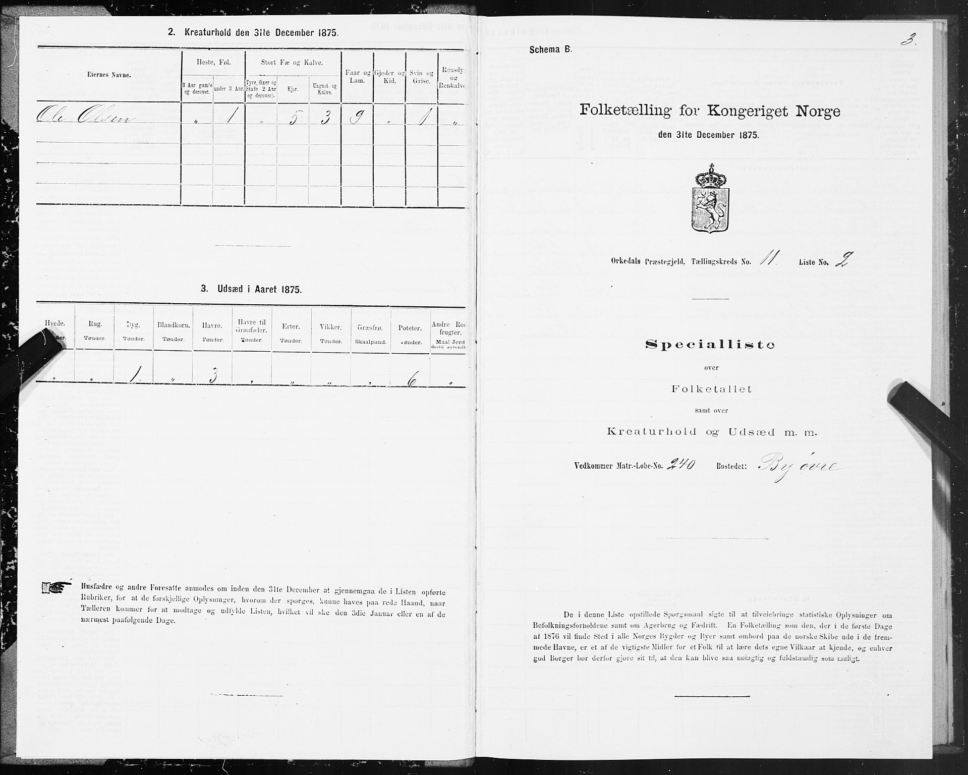 SAT, Folketelling 1875 for 1638P Orkdal prestegjeld, 1875, s. 6003