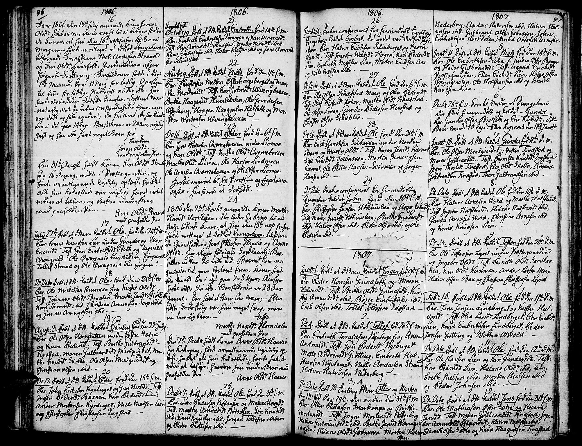 Elverum prestekontor, AV/SAH-PREST-044/H/Ha/Haa/L0006: Ministerialbok nr. 6, 1794-1814, s. 96-97