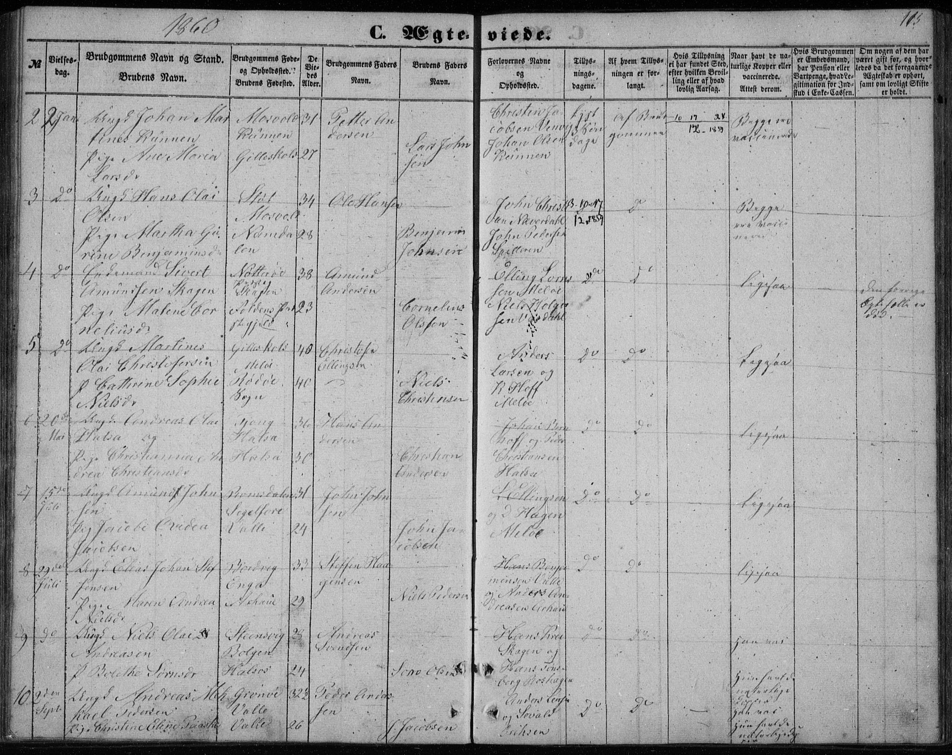 Ministerialprotokoller, klokkerbøker og fødselsregistre - Nordland, AV/SAT-A-1459/843/L0633: Klokkerbok nr. 843C02, 1853-1873, s. 115