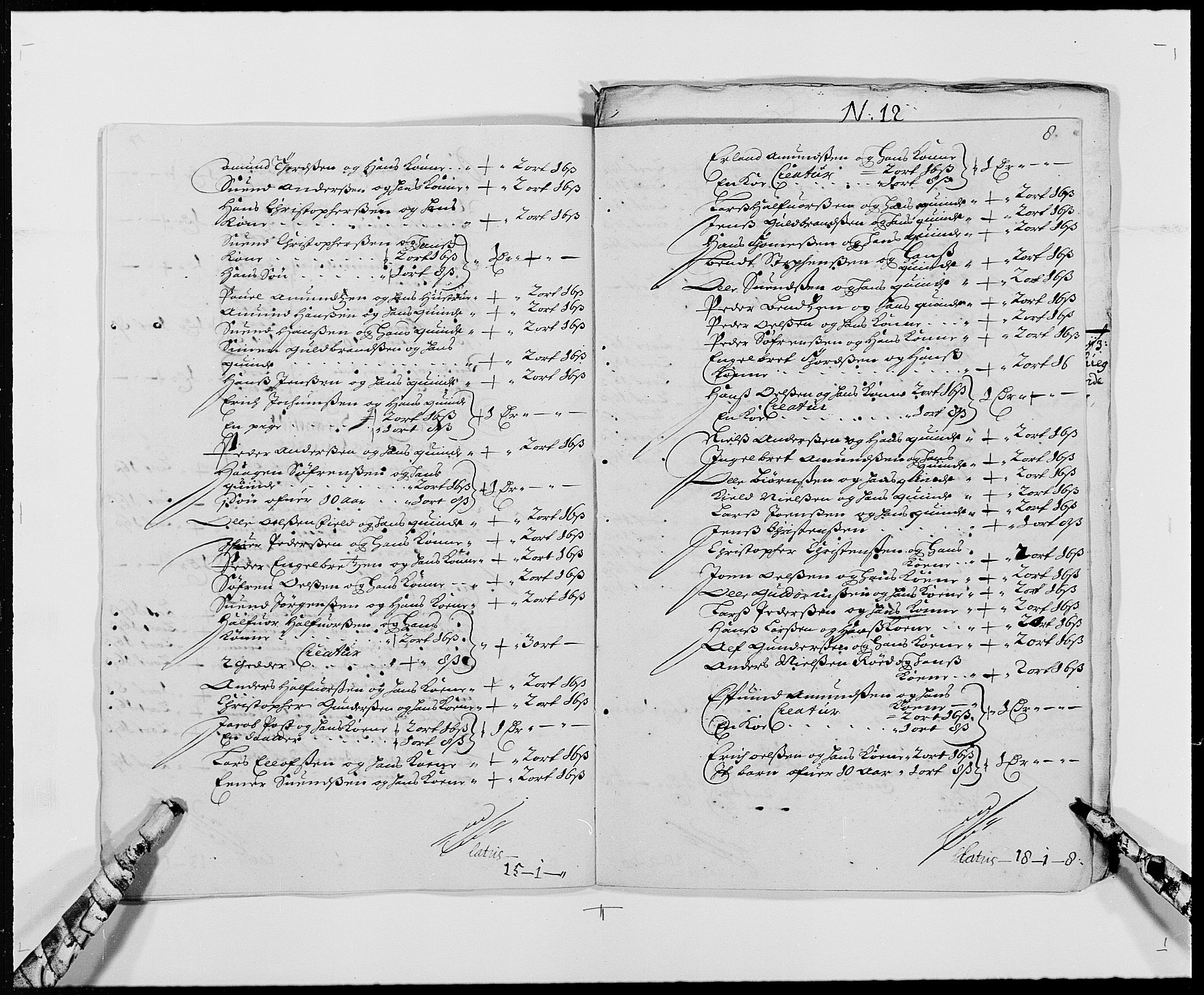 Rentekammeret inntil 1814, Reviderte regnskaper, Byregnskaper, RA/EA-4066/R/Rg/L0140: [G1] Kontribusjonsregnskap, 1679-1692, s. 210