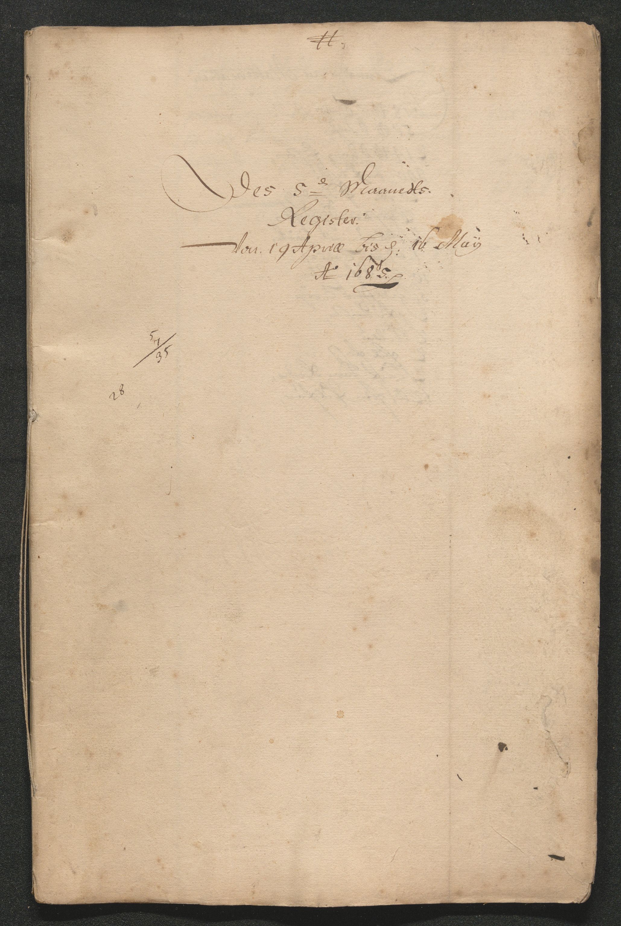 Kongsberg Sølvverk 1623-1816, SAKO/EA-3135/001/D/Dc/Dcd/L0059: Utgiftsregnskap for gruver m.m., 1685-1686, s. 87