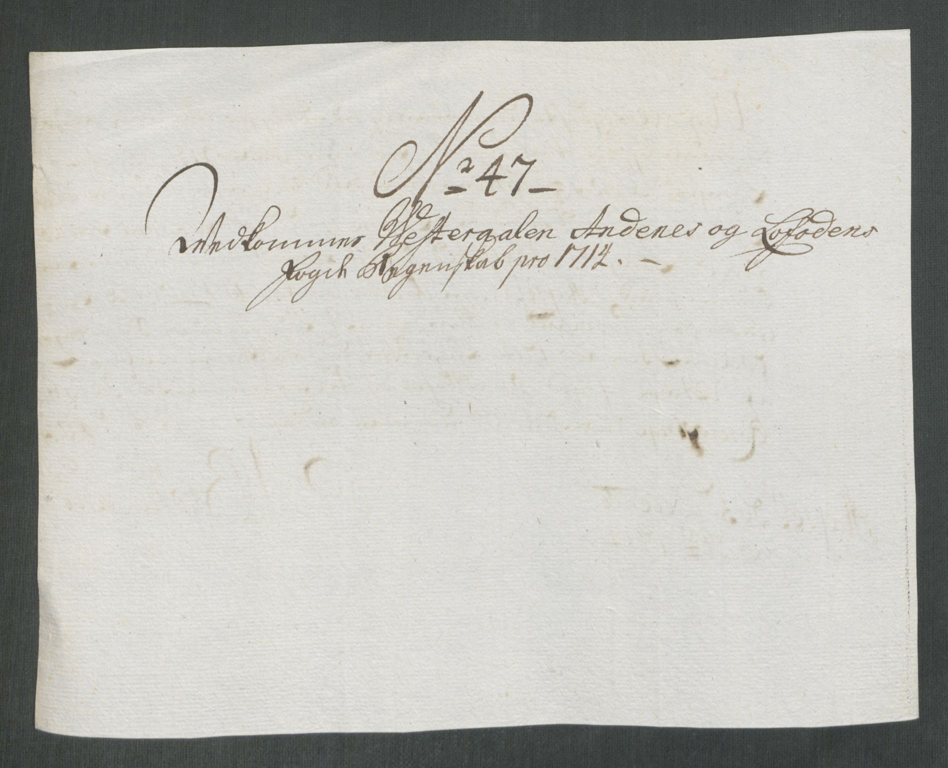 Rentekammeret inntil 1814, Reviderte regnskaper, Fogderegnskap, AV/RA-EA-4092/R67/L4680: Fogderegnskap Vesterålen, Andenes og Lofoten, 1714, s. 252