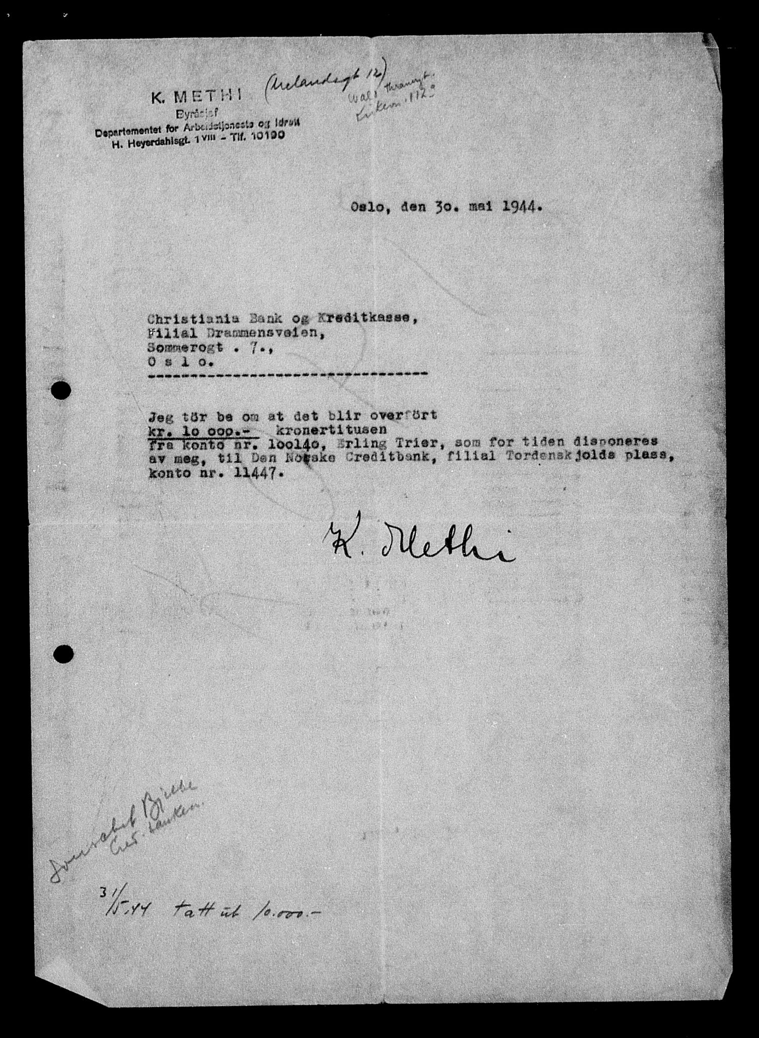 Justisdepartementet, Tilbakeføringskontoret for inndratte formuer, AV/RA-S-1564/H/Hc/Hcc/L0984: --, 1945-1947, s. 268
