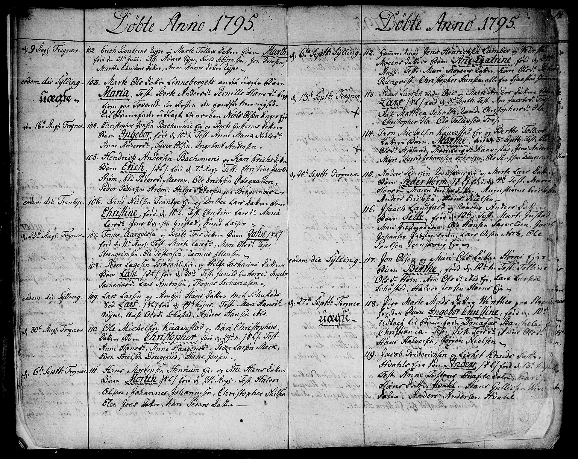 Lier kirkebøker, SAKO/A-230/F/Fa/L0007: Ministerialbok nr. I 7, 1794-1813, s. 14-15