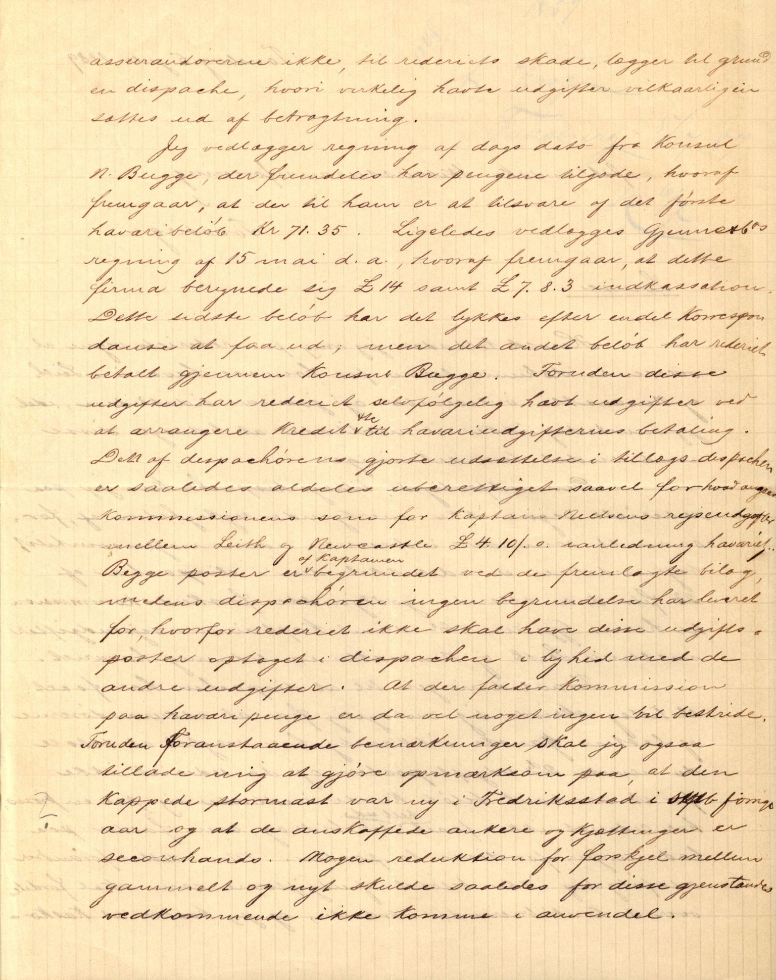 Pa 63 - Østlandske skibsassuranceforening, VEMU/A-1079/G/Ga/L0021/0005: Havaridokumenter / Haabet, Louise, Kvik, Libra, Kongsek, Ispilen, 1888, s. 6