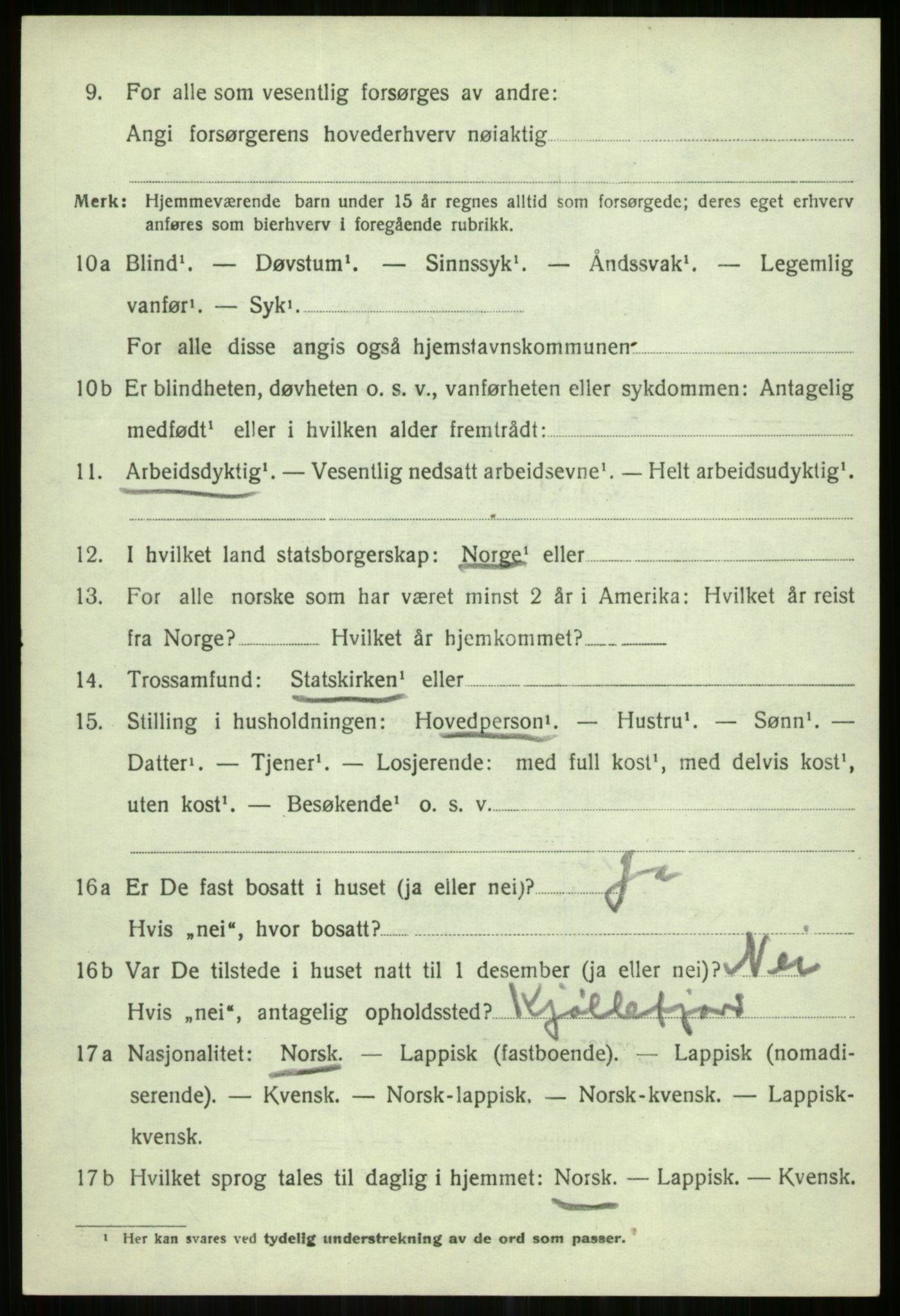 SATØ, Folketelling 1920 for 1936 Karlsøy herred, 1920, s. 1720