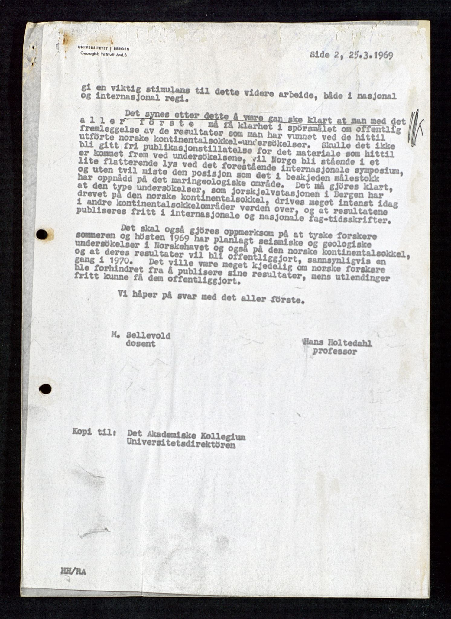 Industridepartementet, Oljekontoret, AV/SAST-A-101348/Db/L0005: Seismiske undersøkelser, 1963-1972, s. 6