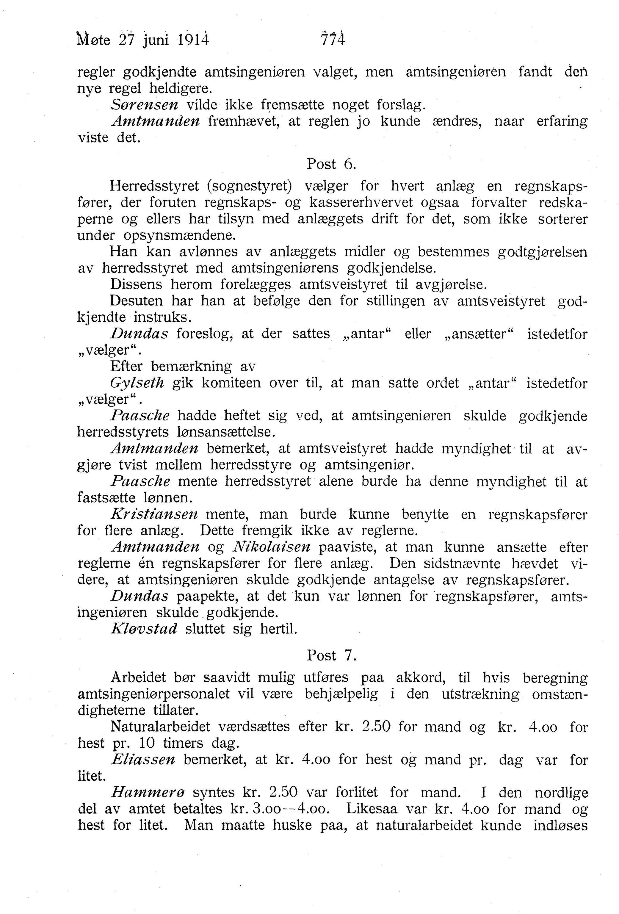 Nordland Fylkeskommune. Fylkestinget, AIN/NFK-17/176/A/Ac/L0037: Fylkestingsforhandlinger 1914, 1914