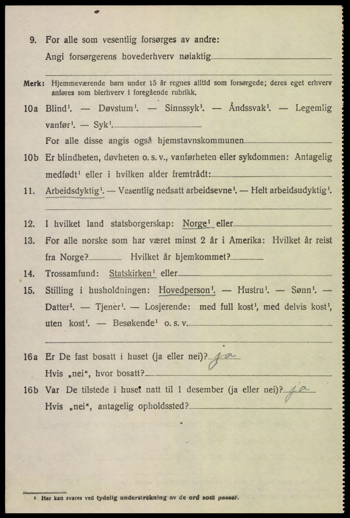 SAK, Folketelling 1920 for 1034 Hægebostad herred, 1920, s. 2130