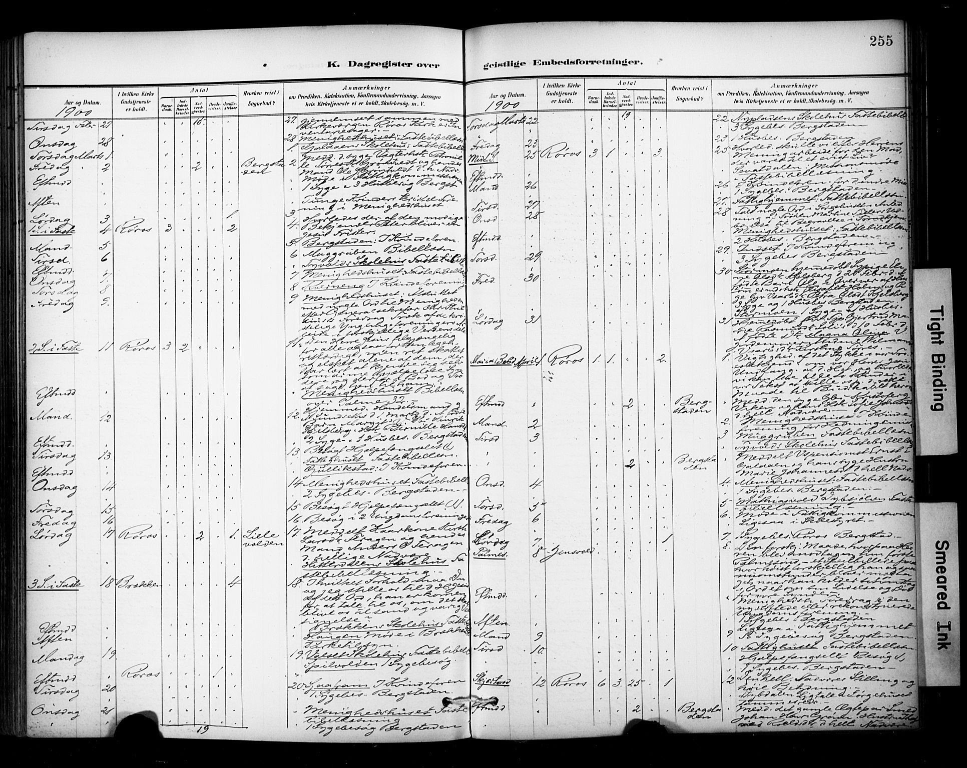 Ministerialprotokoller, klokkerbøker og fødselsregistre - Sør-Trøndelag, SAT/A-1456/681/L0936: Ministerialbok nr. 681A14, 1899-1908, s. 255
