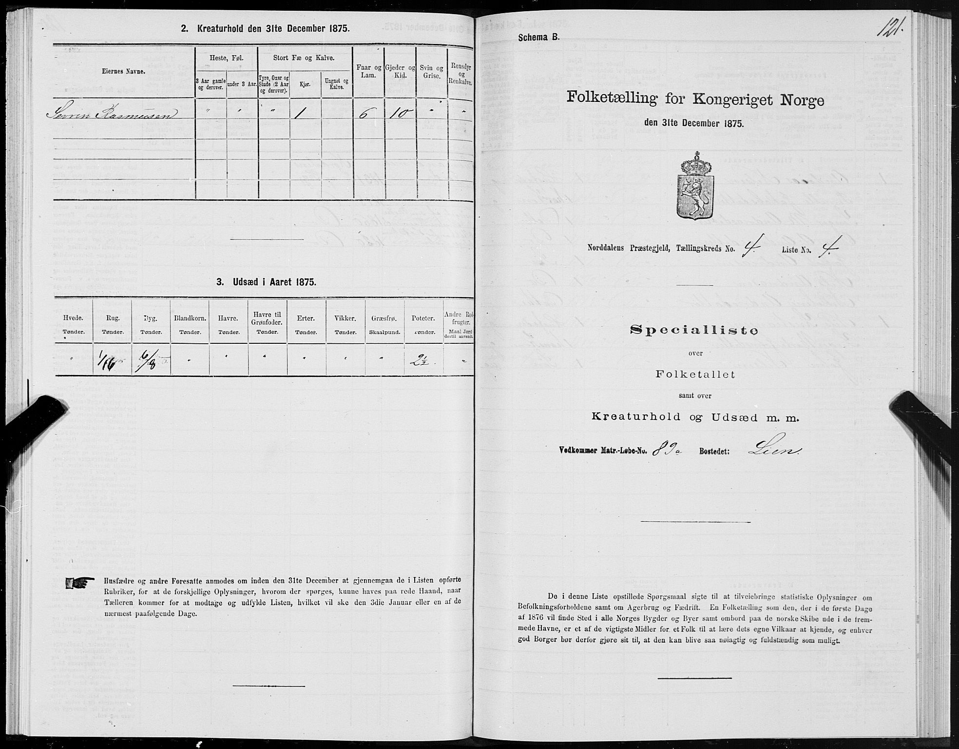 SAT, Folketelling 1875 for 1524P Norddal prestegjeld, 1875, s. 2121