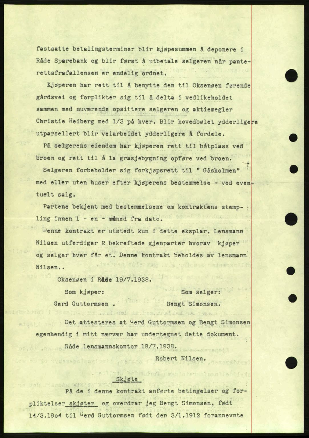 Moss sorenskriveri, SAO/A-10168: Pantebok nr. A5, 1938-1939, Dagboknr: 2215/1938