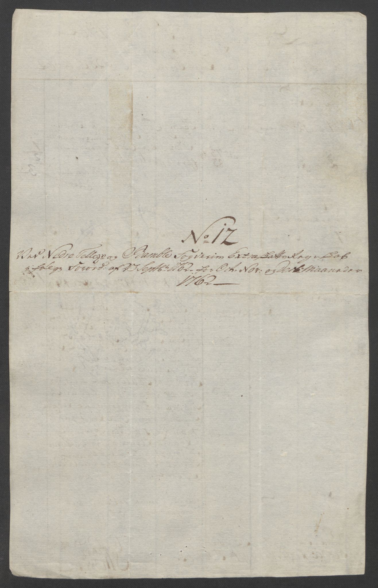 Rentekammeret inntil 1814, Reviderte regnskaper, Fogderegnskap, RA/EA-4092/R37/L2239: Ekstraskatten Nedre Telemark og Bamble, 1762-1763, s. 114