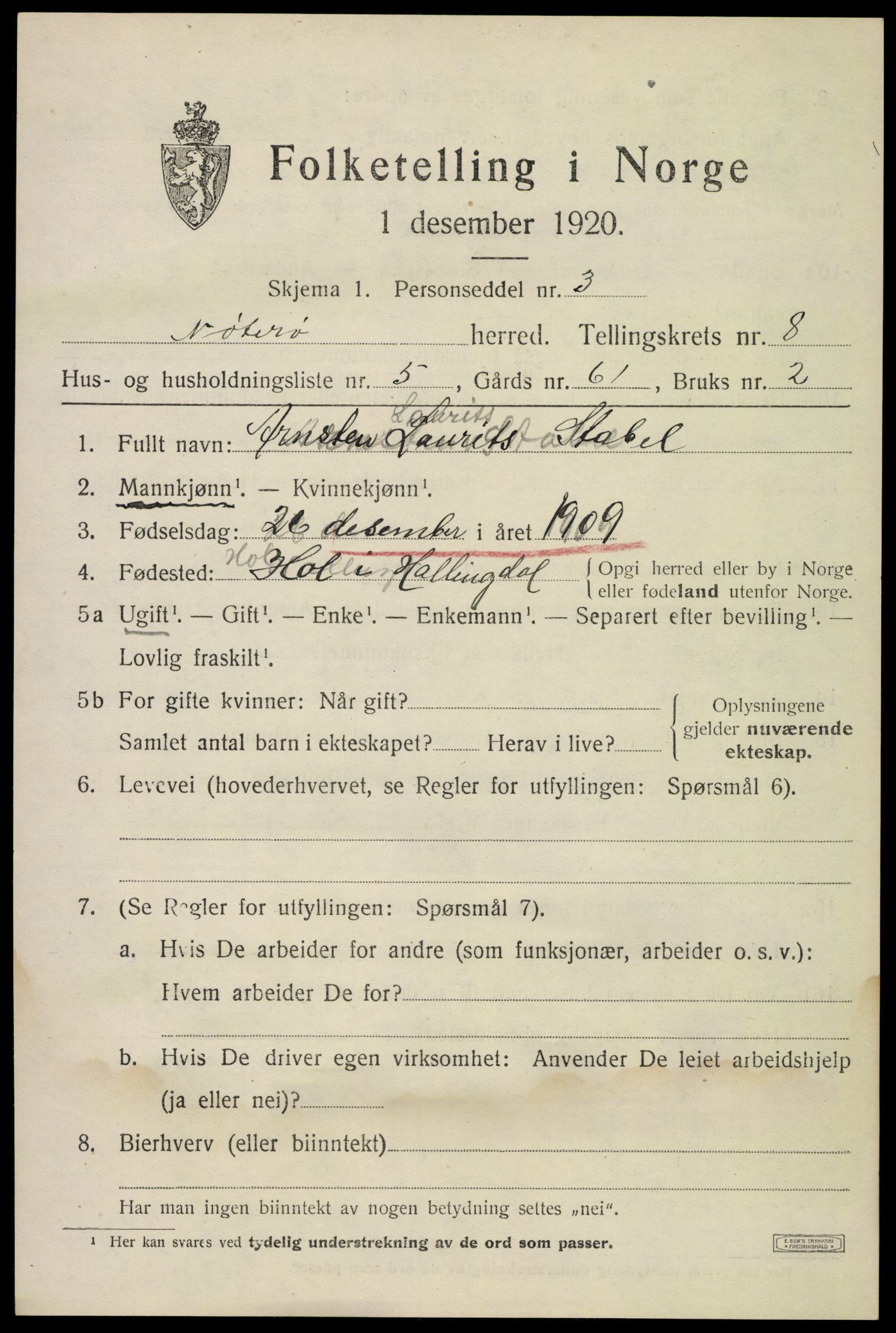 SAKO, Folketelling 1920 for 0722 Nøtterøy herred, 1920, s. 10441