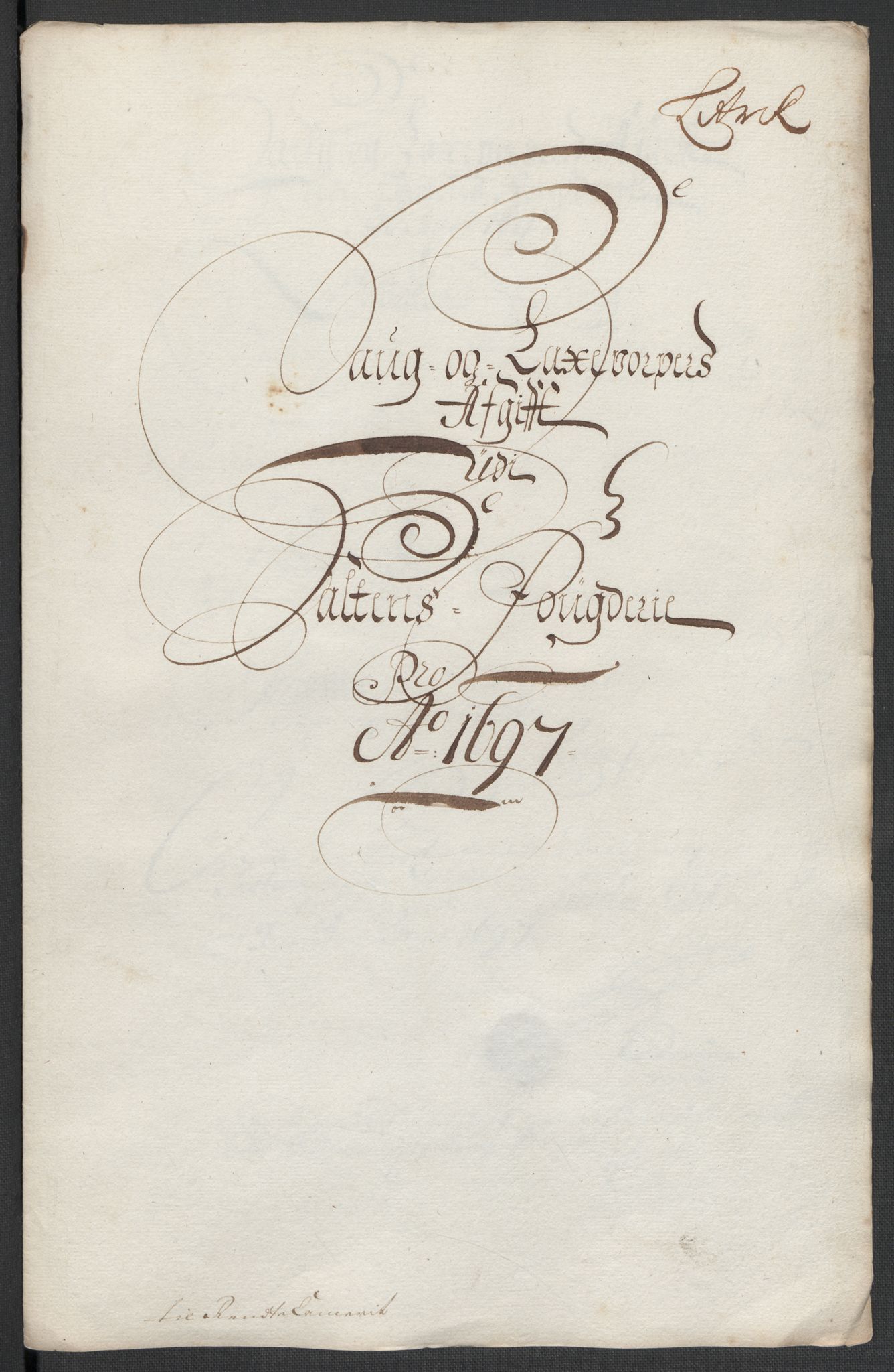 Rentekammeret inntil 1814, Reviderte regnskaper, Fogderegnskap, AV/RA-EA-4092/R66/L4579: Fogderegnskap Salten, 1697-1700, s. 108