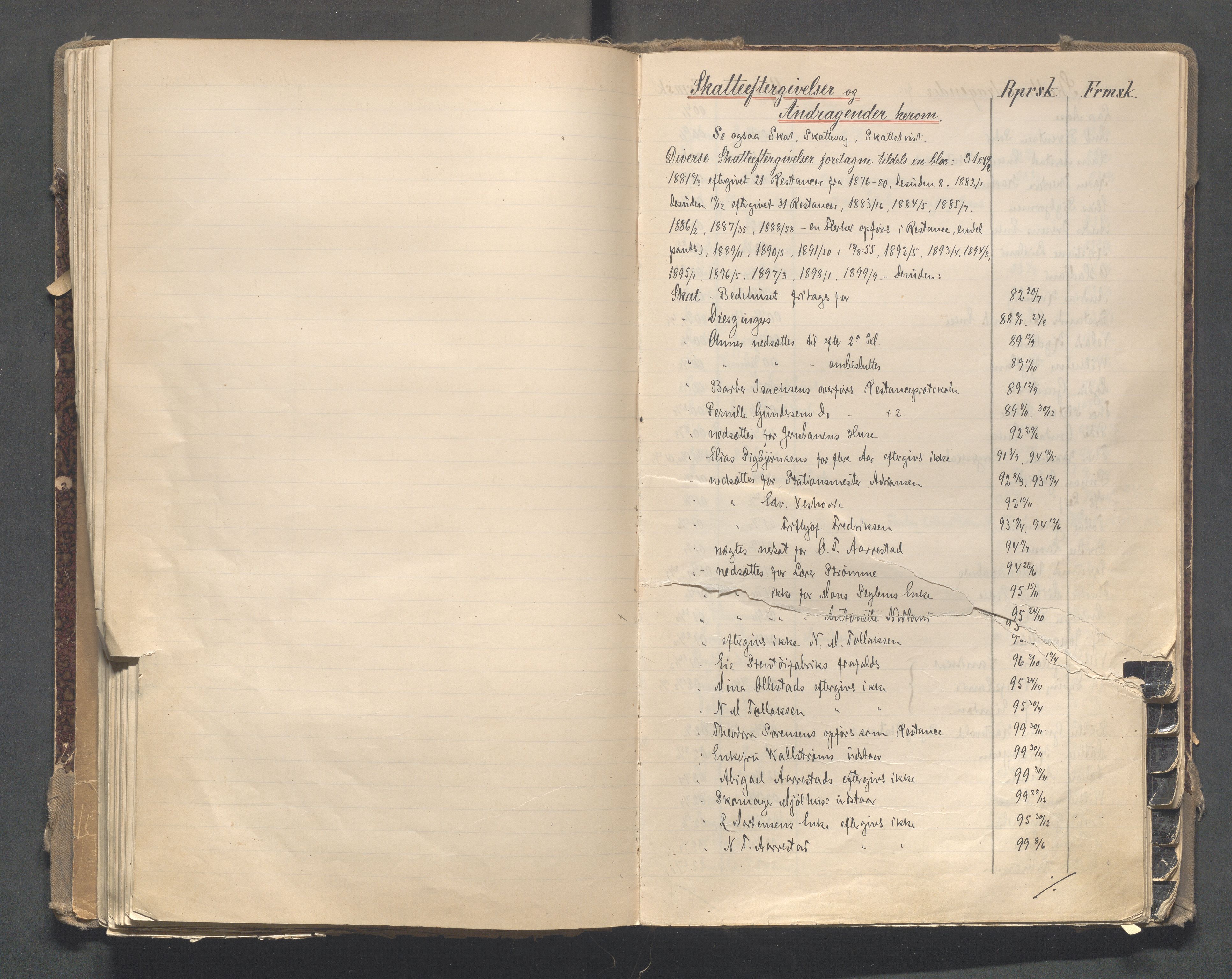 Egersund kommune (Ladested) - Formannskapet, IKAR/K-100502/C/Cb/L0002: Saksregister, 1880-1918, s. 101