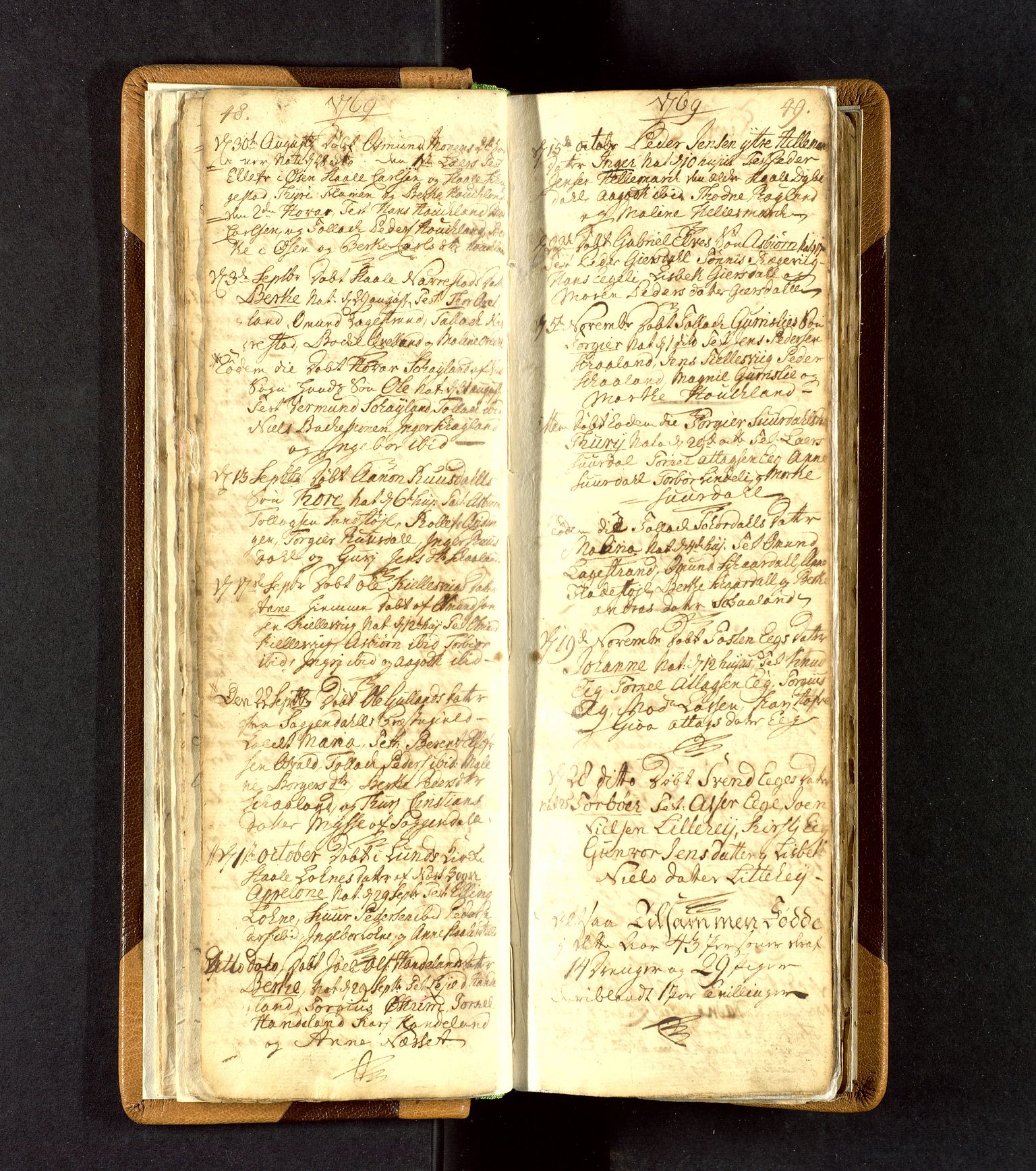 Lund sokneprestkontor, AV/SAST-A-101809/S06/L0003: Ministerialbok nr. A 3, 1761-1801, s. 48-49