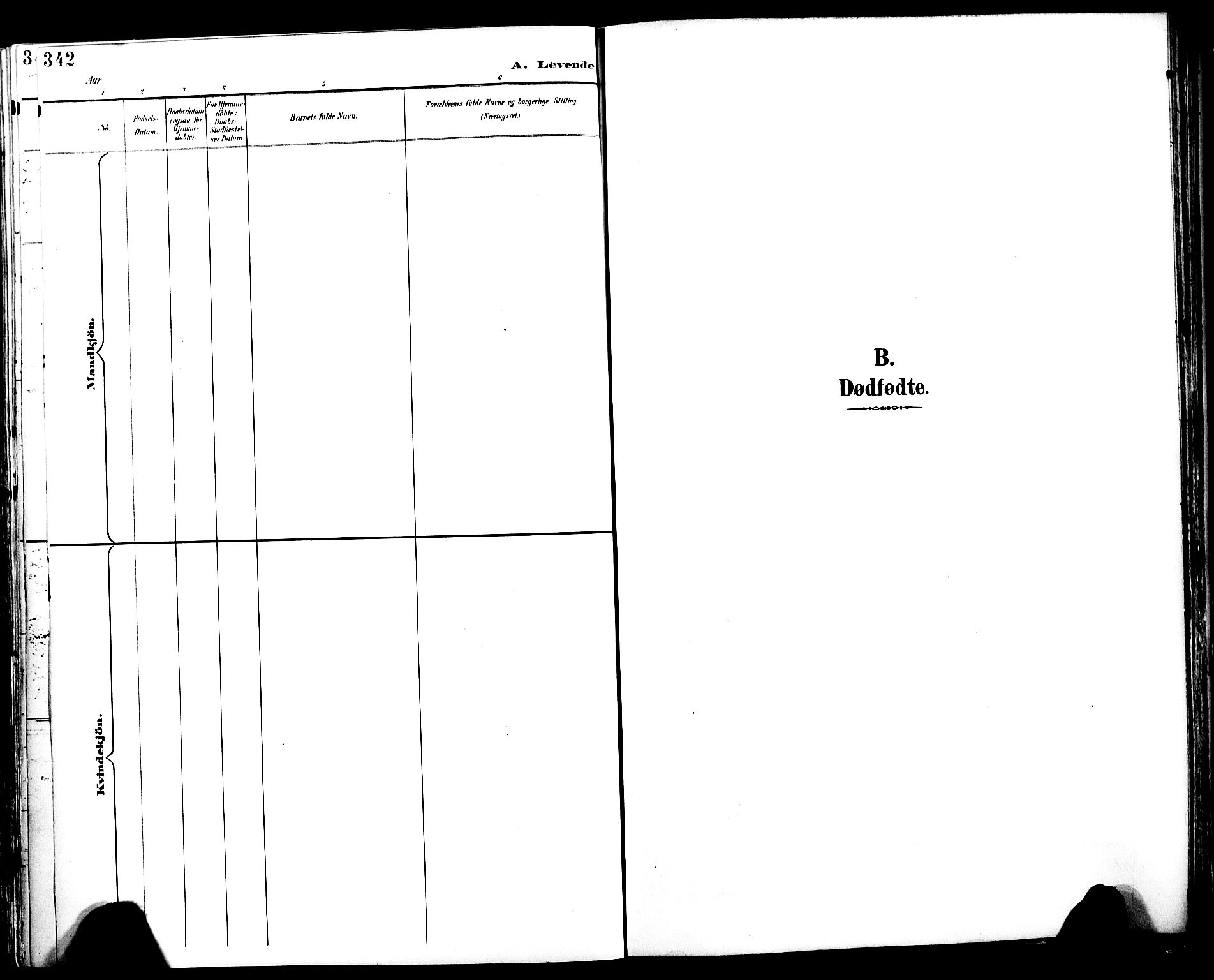 Ministerialprotokoller, klokkerbøker og fødselsregistre - Sør-Trøndelag, SAT/A-1456/604/L0197: Ministerialbok nr. 604A18, 1893-1900, s. 342