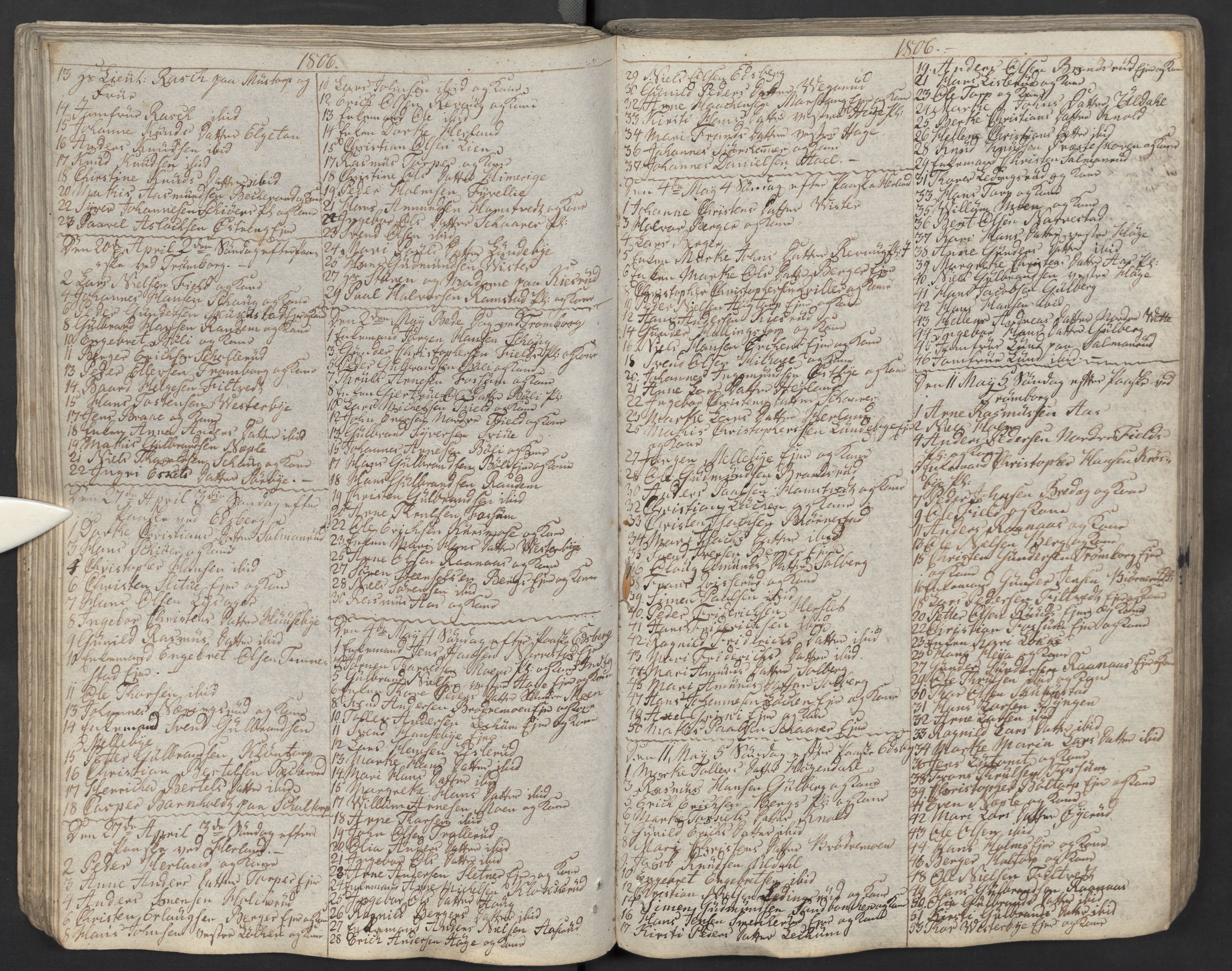 Eidsberg prestekontor Kirkebøker, AV/SAO-A-10905/M/Ma/L0001: Kommunikantprotokoll nr. I 1, 1800-1821