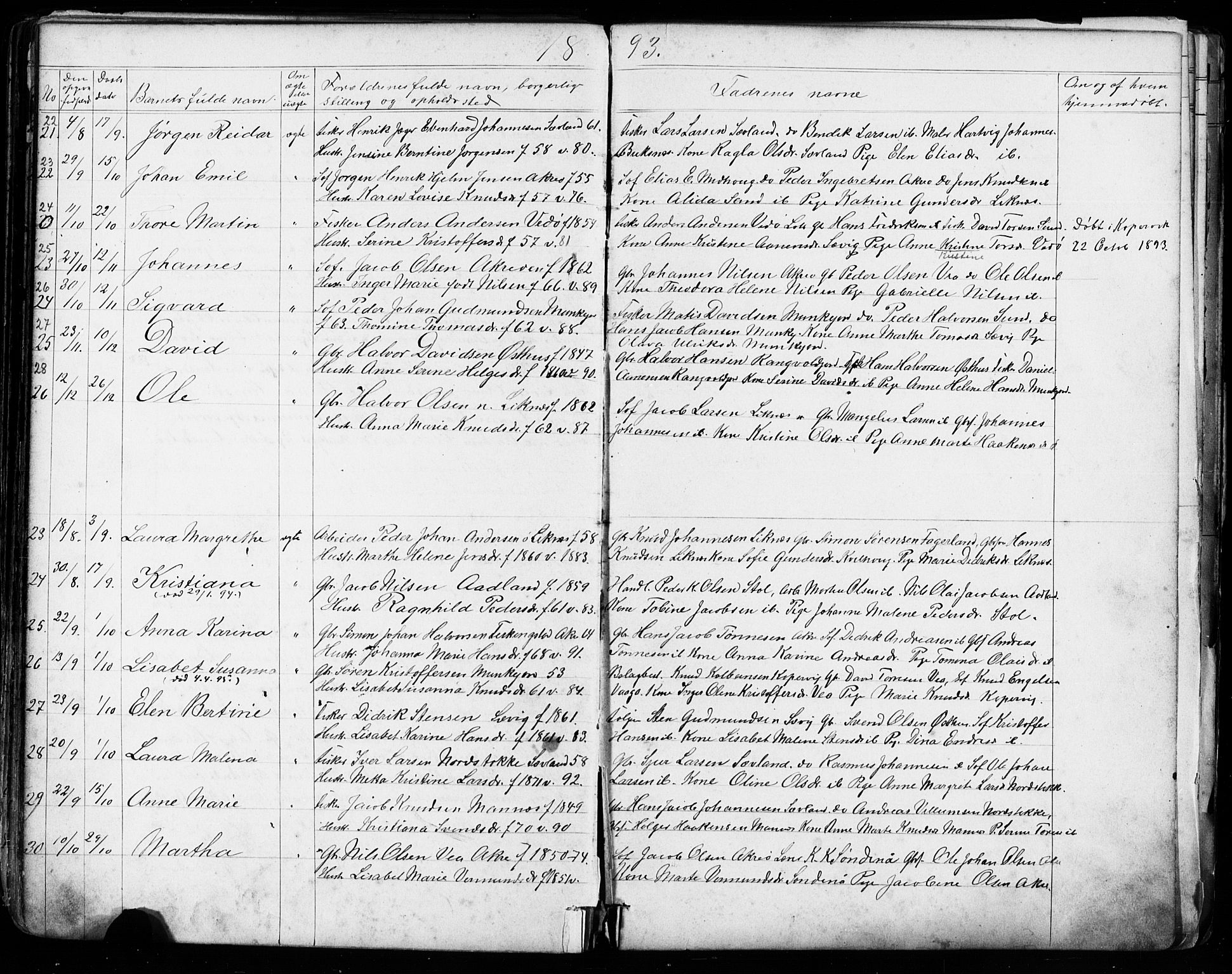 Kopervik sokneprestkontor, AV/SAST-A-101850/H/Ha/Hab/L0002: Klokkerbok nr. B 2, 1881-1905, s. 56