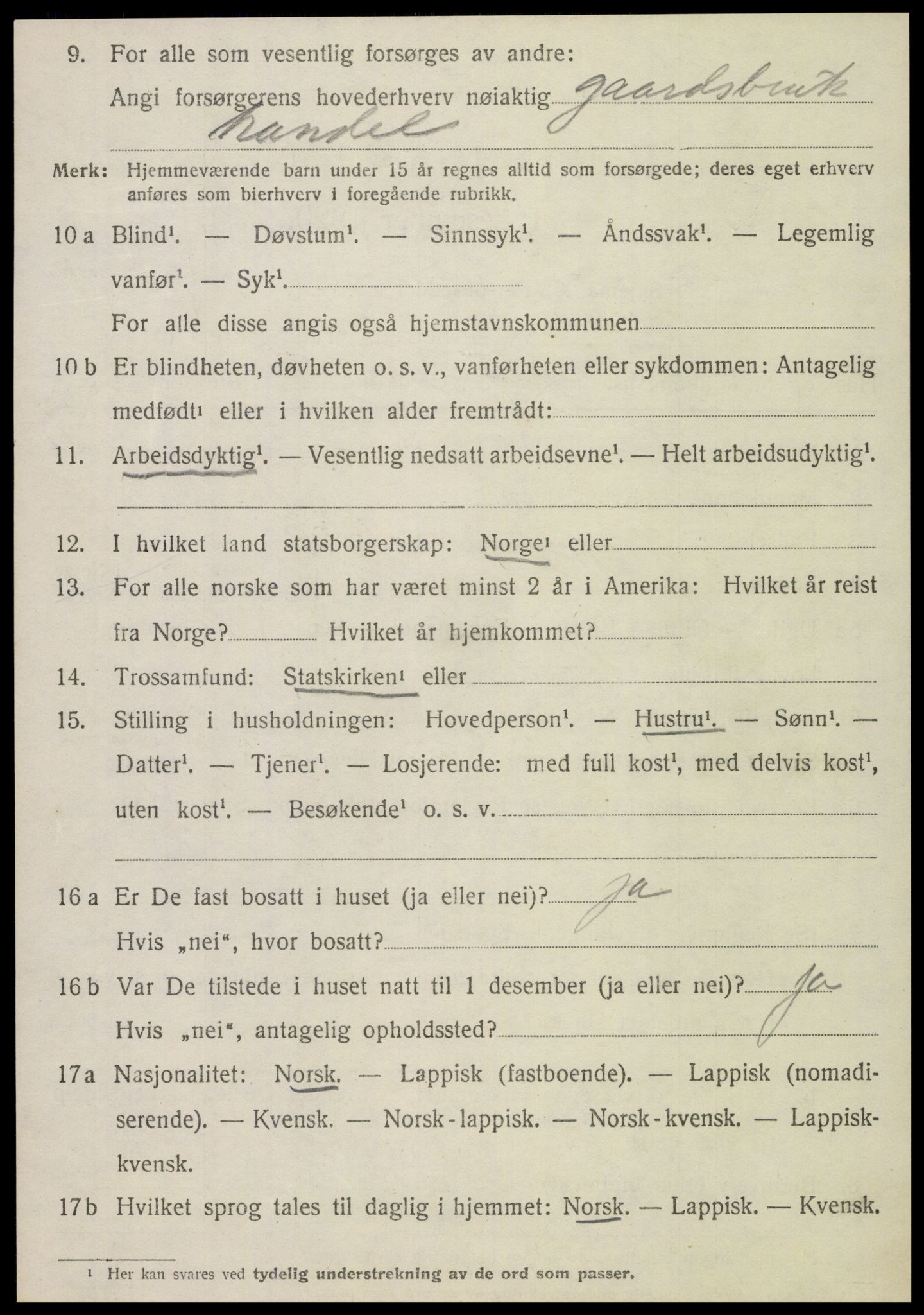 SAT, Folketelling 1920 for 1746 Klinga herred, 1920, s. 2390
