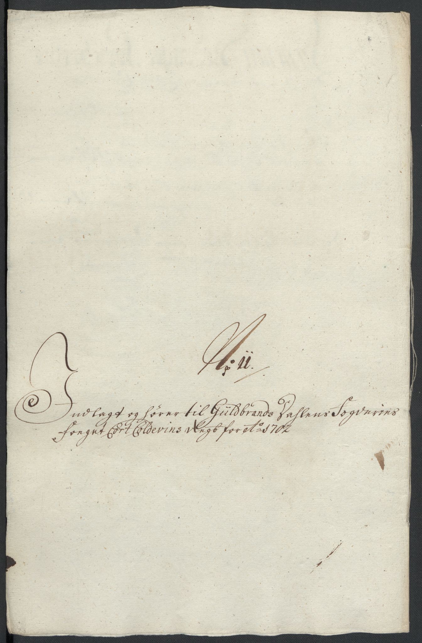 Rentekammeret inntil 1814, Reviderte regnskaper, Fogderegnskap, RA/EA-4092/R17/L1175: Fogderegnskap Gudbrandsdal, 1702, s. 138