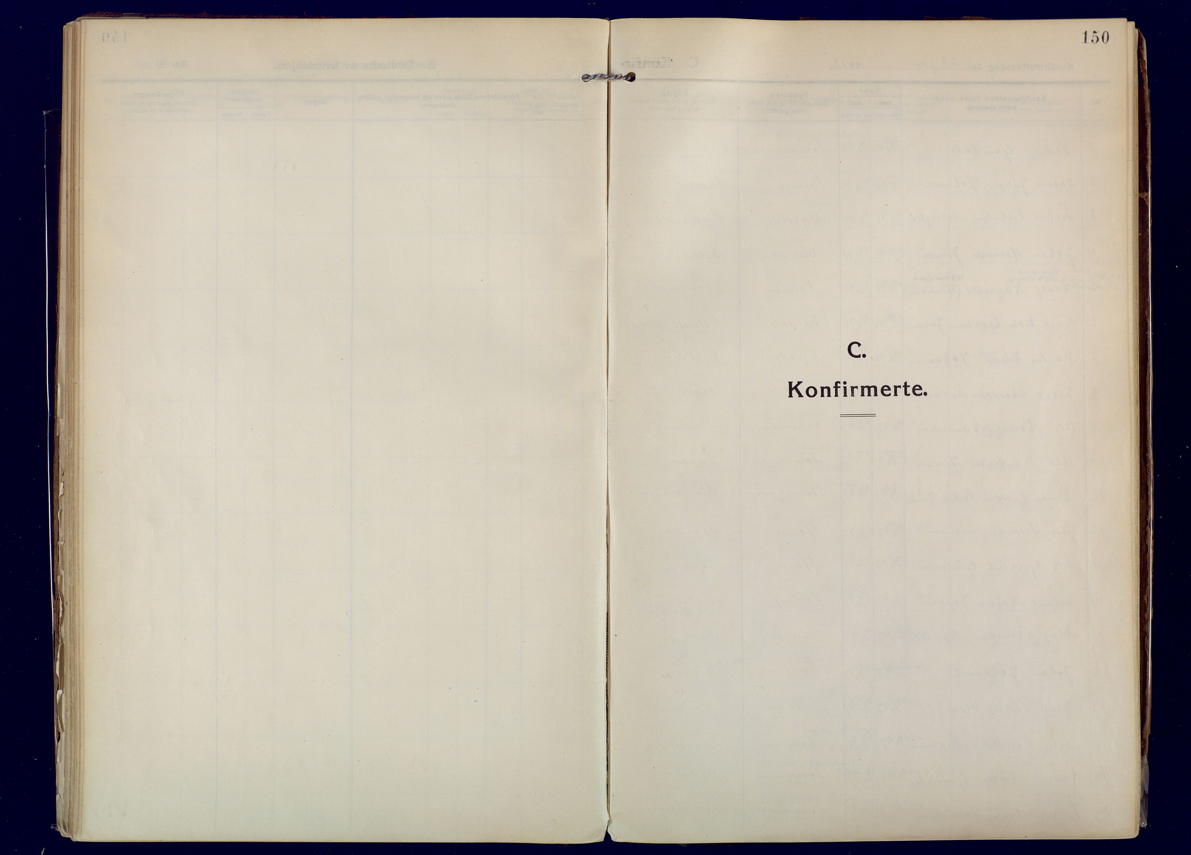 Skjervøy sokneprestkontor, AV/SATØ-S-1300/H/Ha/Haa: Ministerialbok nr. 20, 1911-1931, s. 150