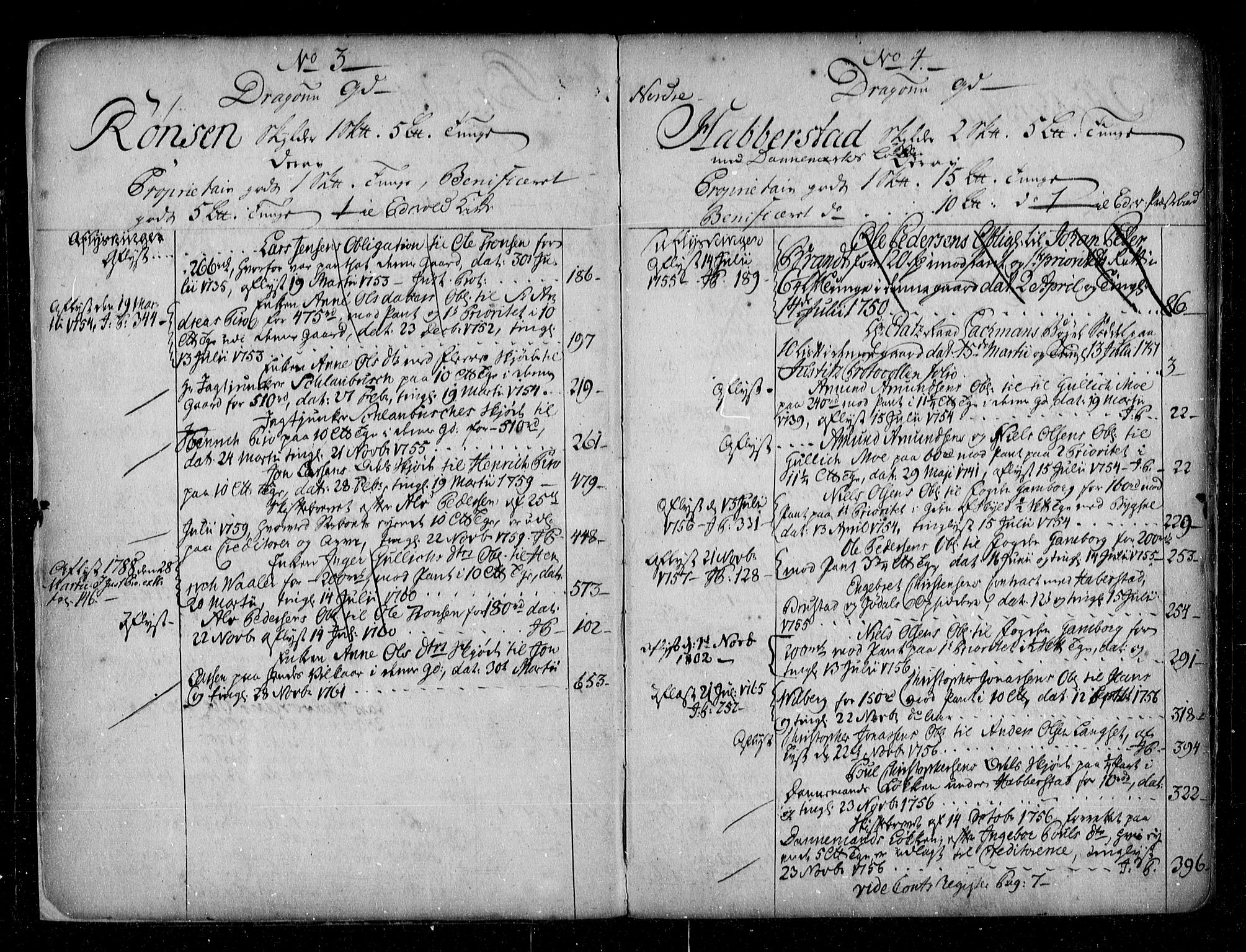 Øvre Romerike sorenskriveri, SAO/A-10649/G/Ga/Gaa/L0001: Panteregister nr. 1, 1748-1766