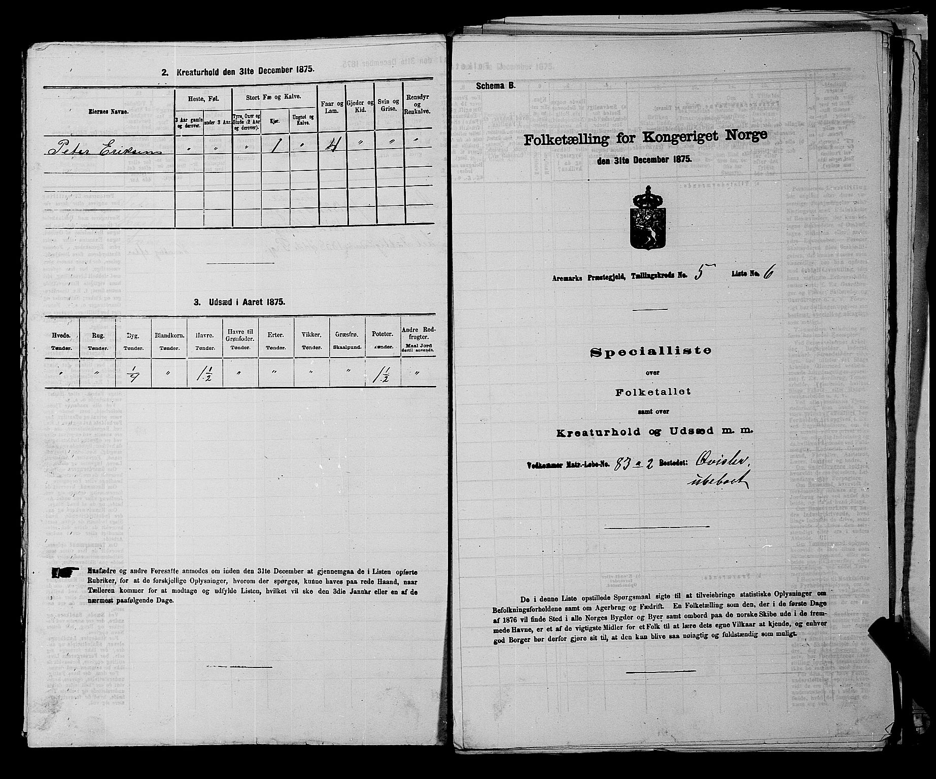 RA, Folketelling 1875 for 0118P Aremark prestegjeld, 1875, s. 656
