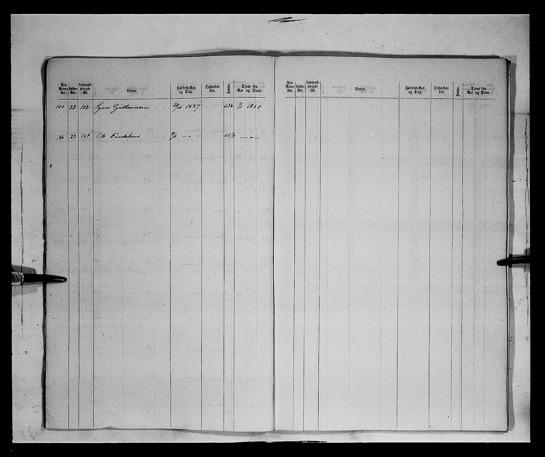 Fylkesmannen i Oppland, SAH/FYO-002/1/K/Kb/L1160: Valderske nasjonale musketérkorps - Slidreske kompani, 1818-1860, s. 3438