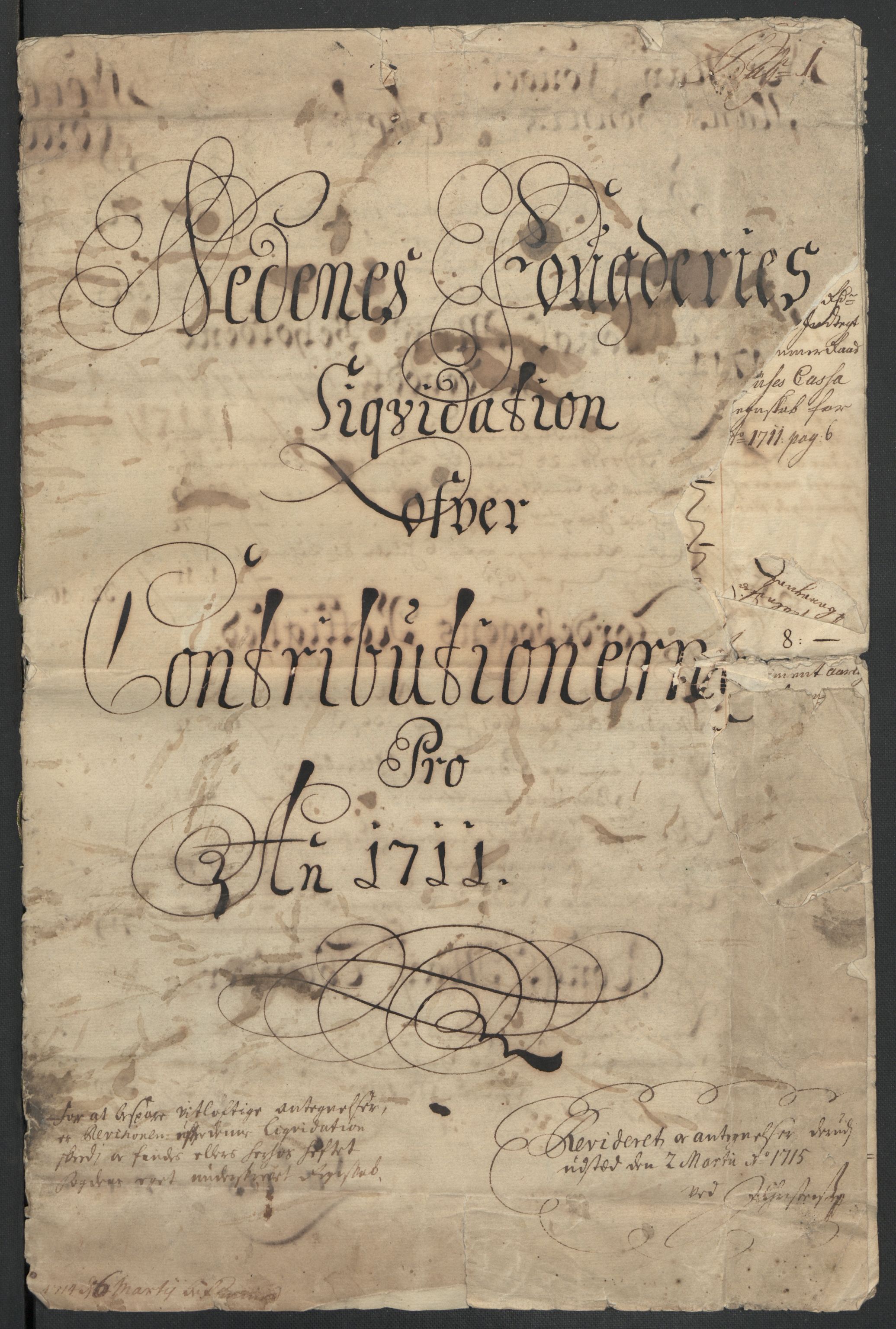 Rentekammeret inntil 1814, Reviderte regnskaper, Fogderegnskap, RA/EA-4092/R39/L2319: Fogderegnskap Nedenes, 1710-1711, s. 171