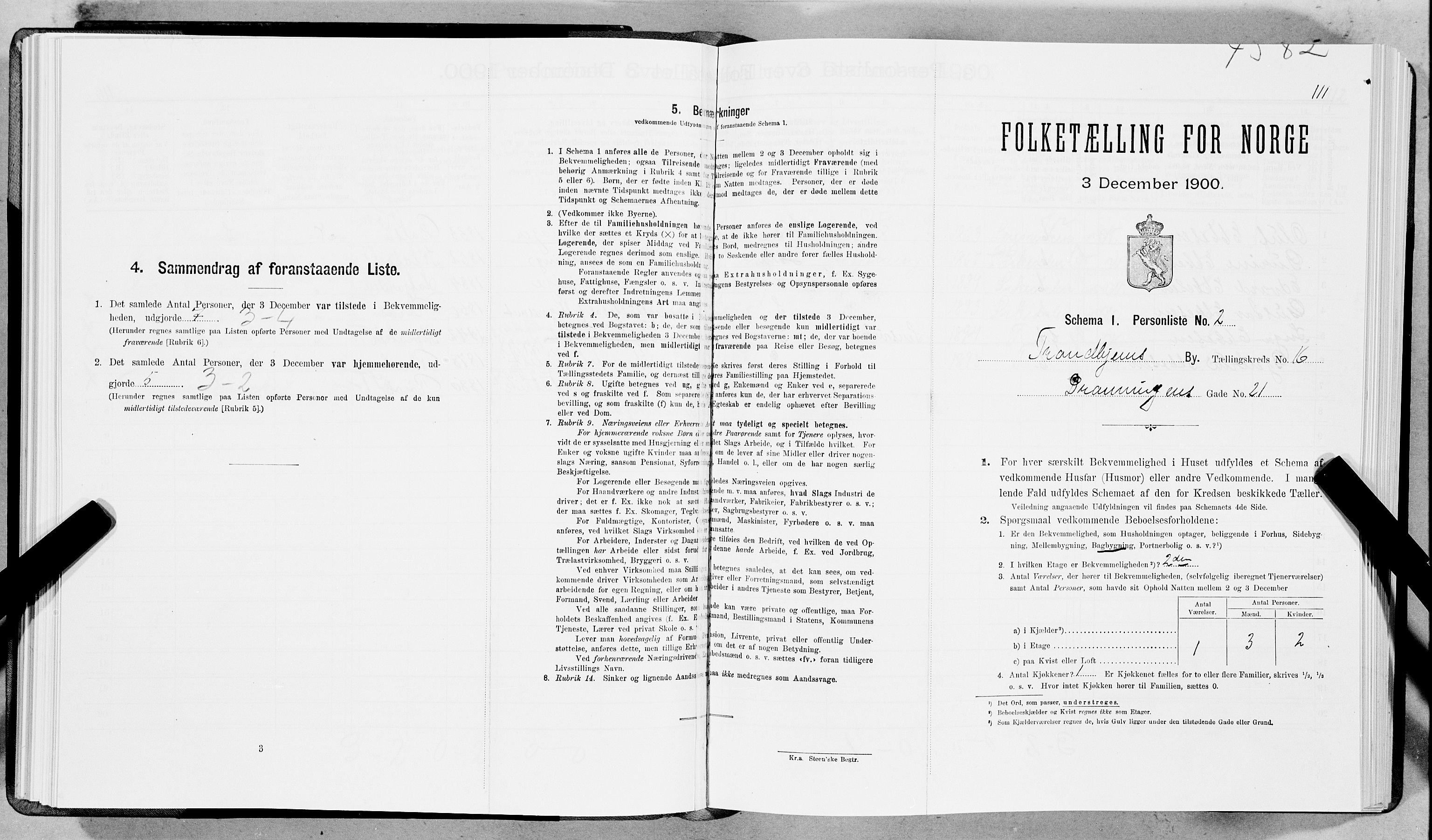 SAT, Folketelling 1900 for 1601 Trondheim kjøpstad, 1900, s. 2650