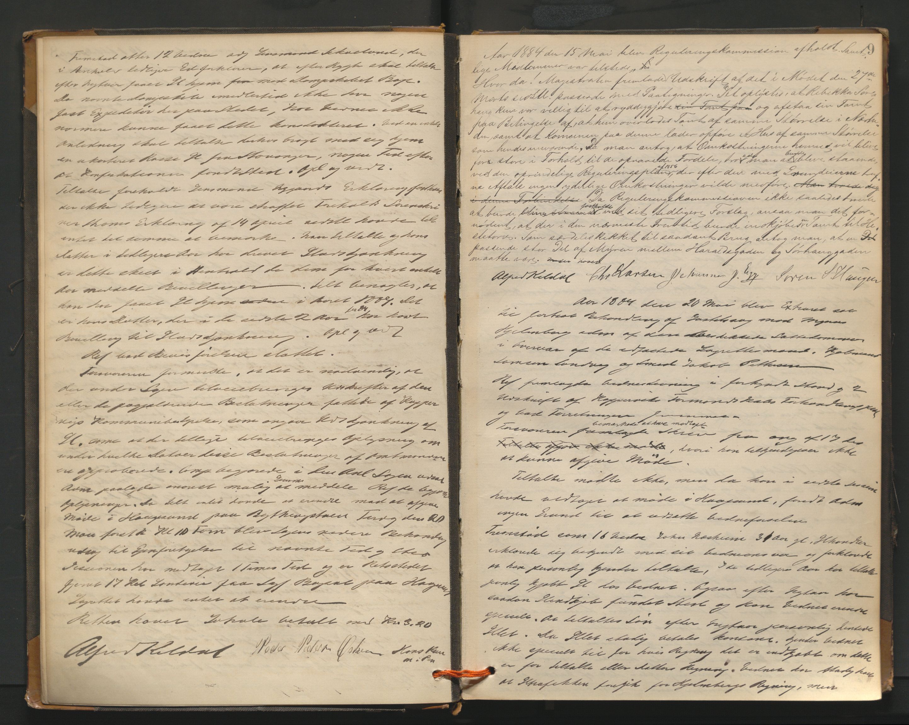 Haugesund tingrett, AV/SAST-A-101415/01/V/VB/VBd/L0001: Ekstrarettsprotokoll, 1883, s. 9