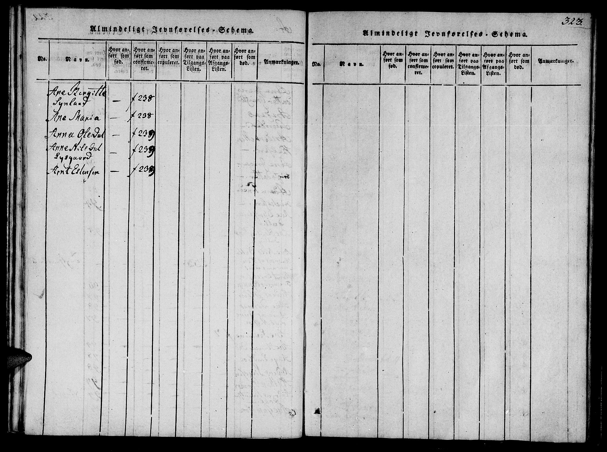 Ministerialprotokoller, klokkerbøker og fødselsregistre - Sør-Trøndelag, SAT/A-1456/623/L0467: Ministerialbok nr. 623A01, 1815-1825, s. 323