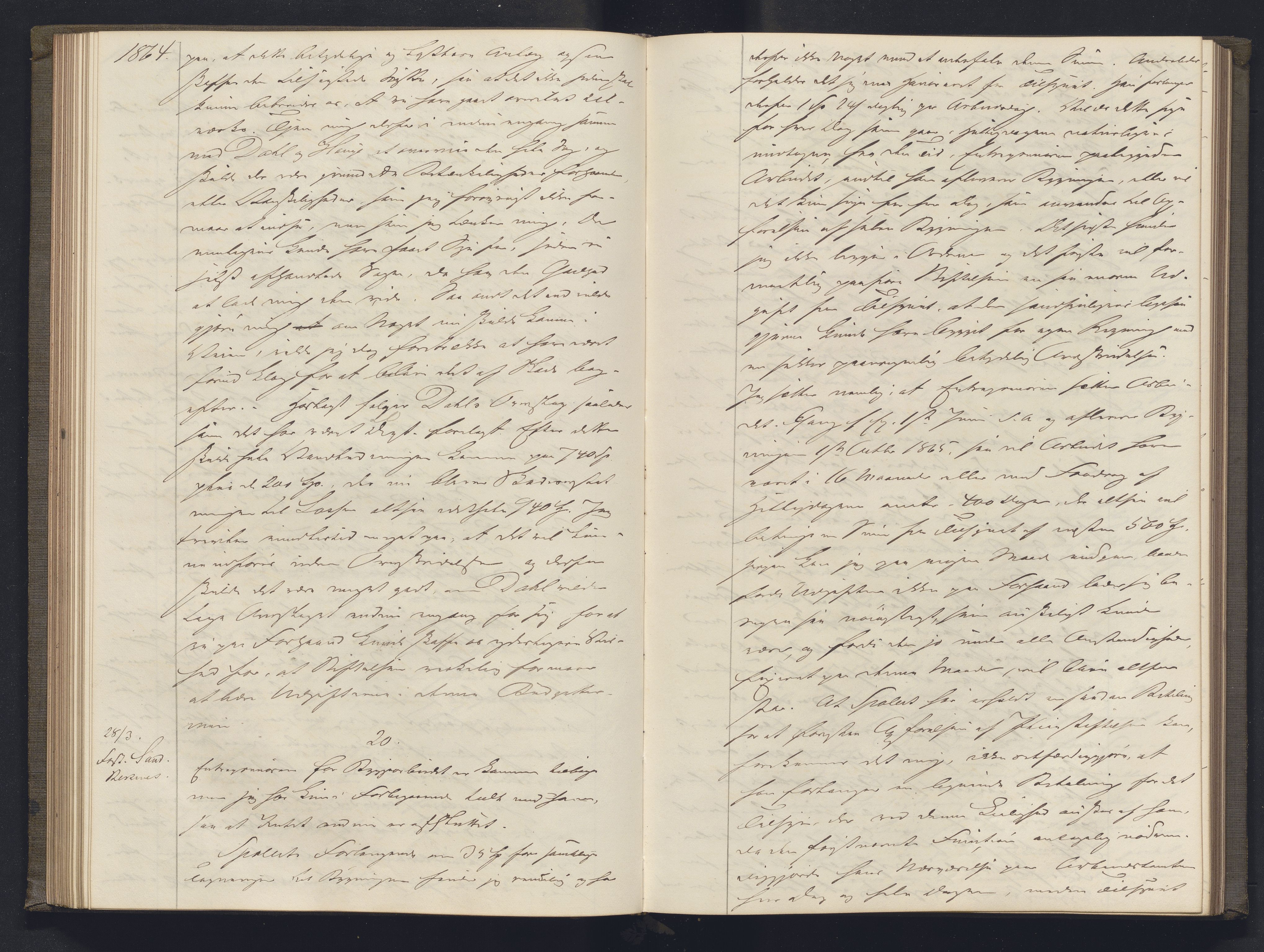 Lepraarkiver - Overlegen for den spedalske sykdom, AV/SAB-A-61001/B.b/L0003: Kopibok, 1862-1865