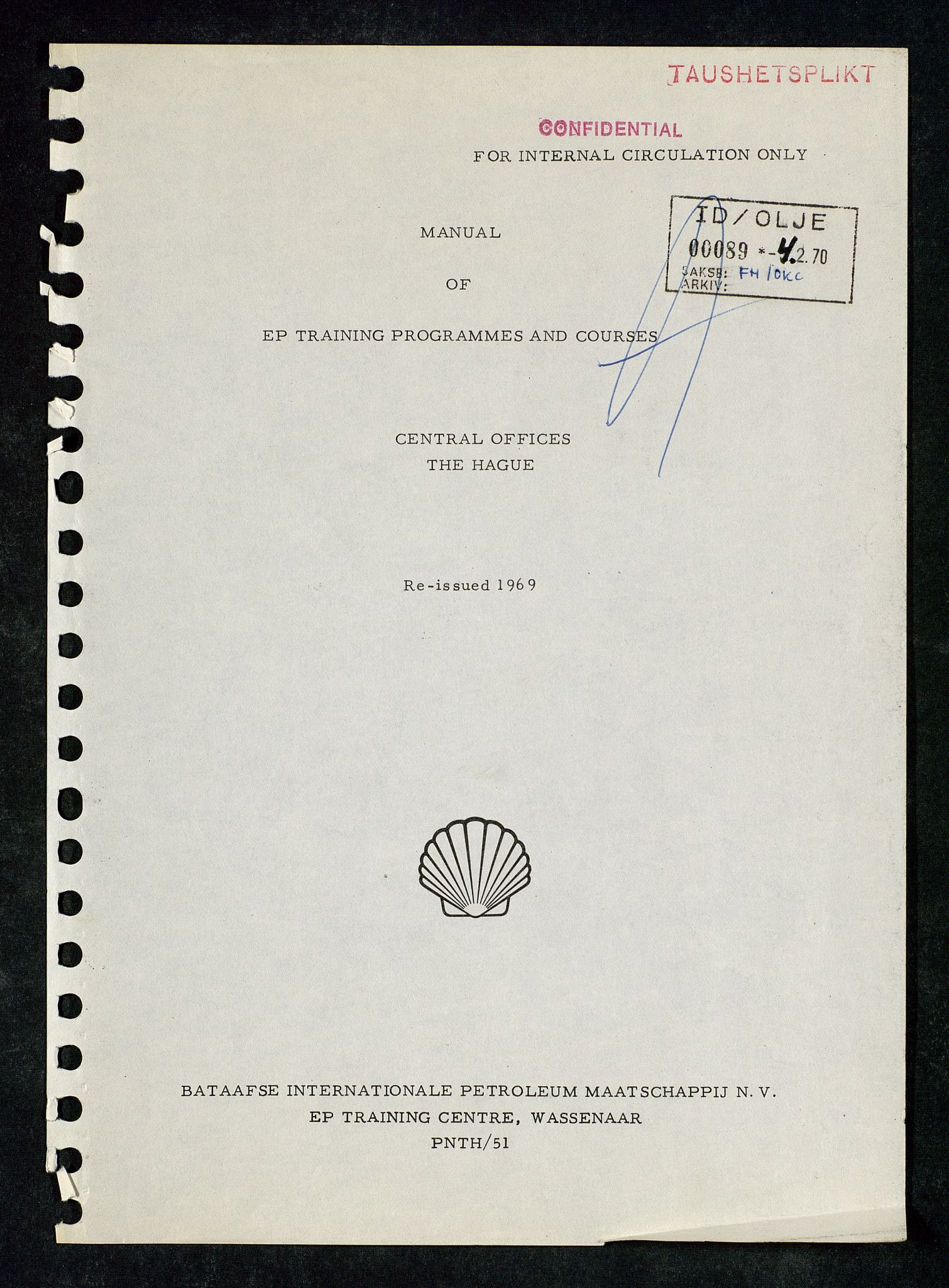 Industridepartementet, Oljekontoret, AV/SAST-A-101348/Da/L0009:  Arkivnøkkel 722 - 725 Geofysikk, geologi, 1969-1972, s. 399