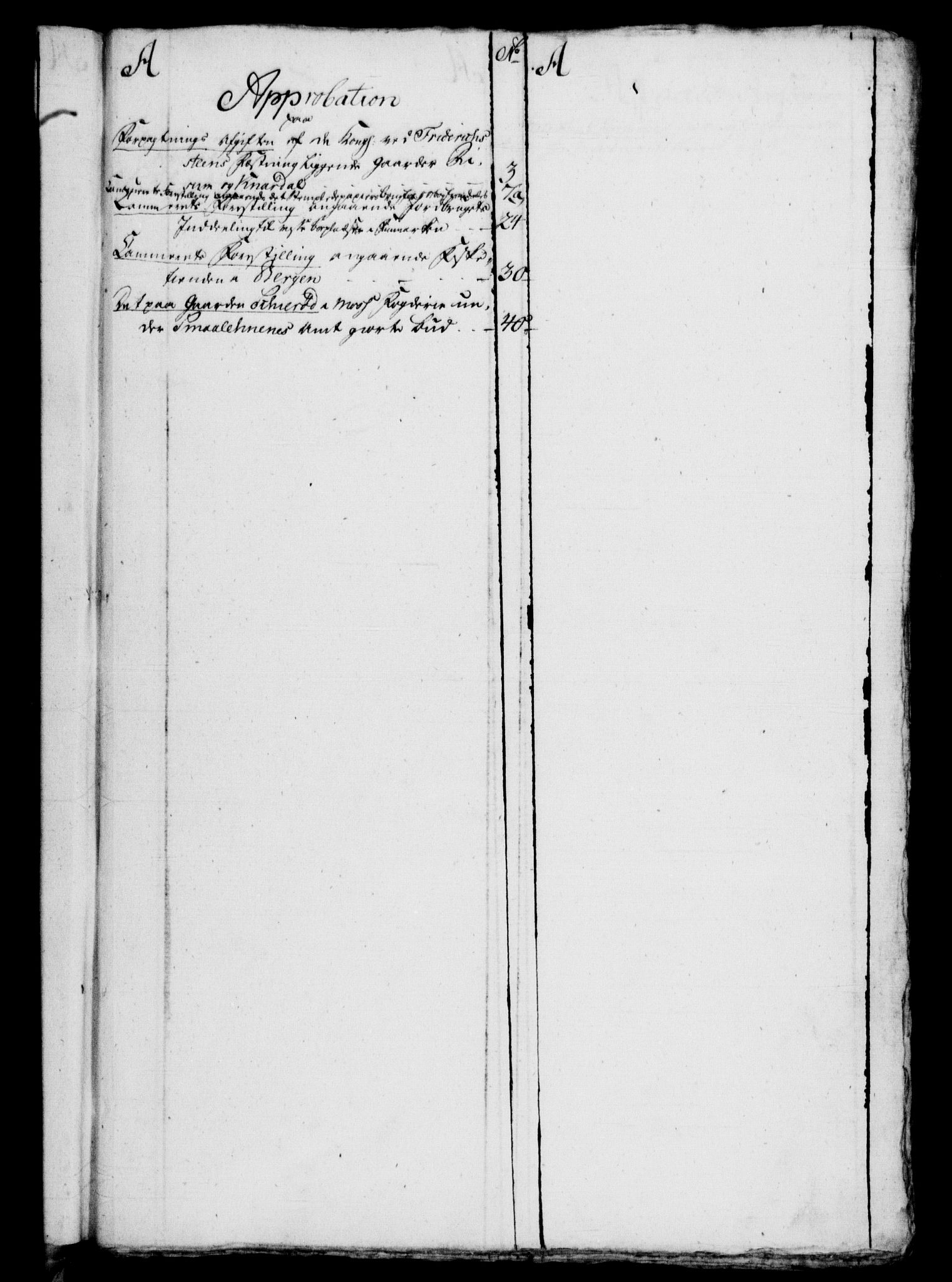 Rentekammeret, Kammerkanselliet, RA/EA-3111/G/Gf/Gfb/L0010: Register til norske relasjons- og resolusjonsprotokoller (merket RK 52.105), 1775-1780, s. 4