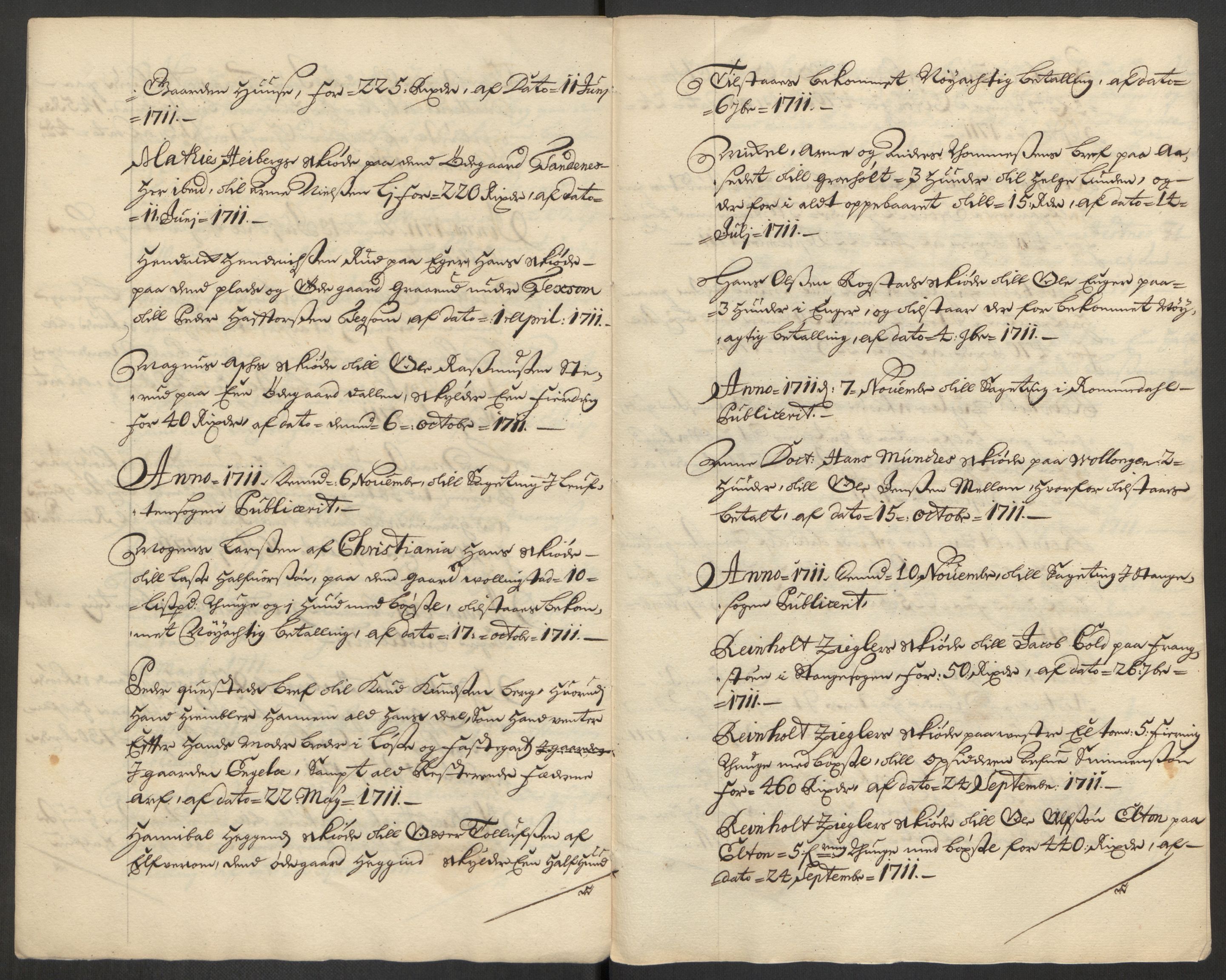 Kristiania stiftamt, AV/SAO-A-10386/E/Ed/Edp/L0001: Sorenskrivere, 1711-1721, s. 6