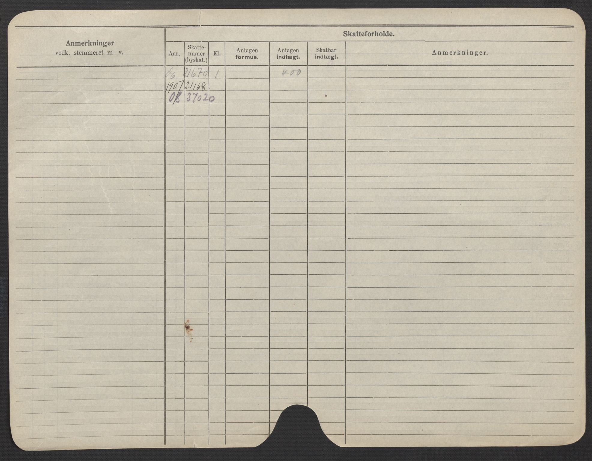 Oslo folkeregister, Registerkort, AV/SAO-A-11715/F/Fa/Fac/L0022: Kvinner, 1906-1914, s. 477b