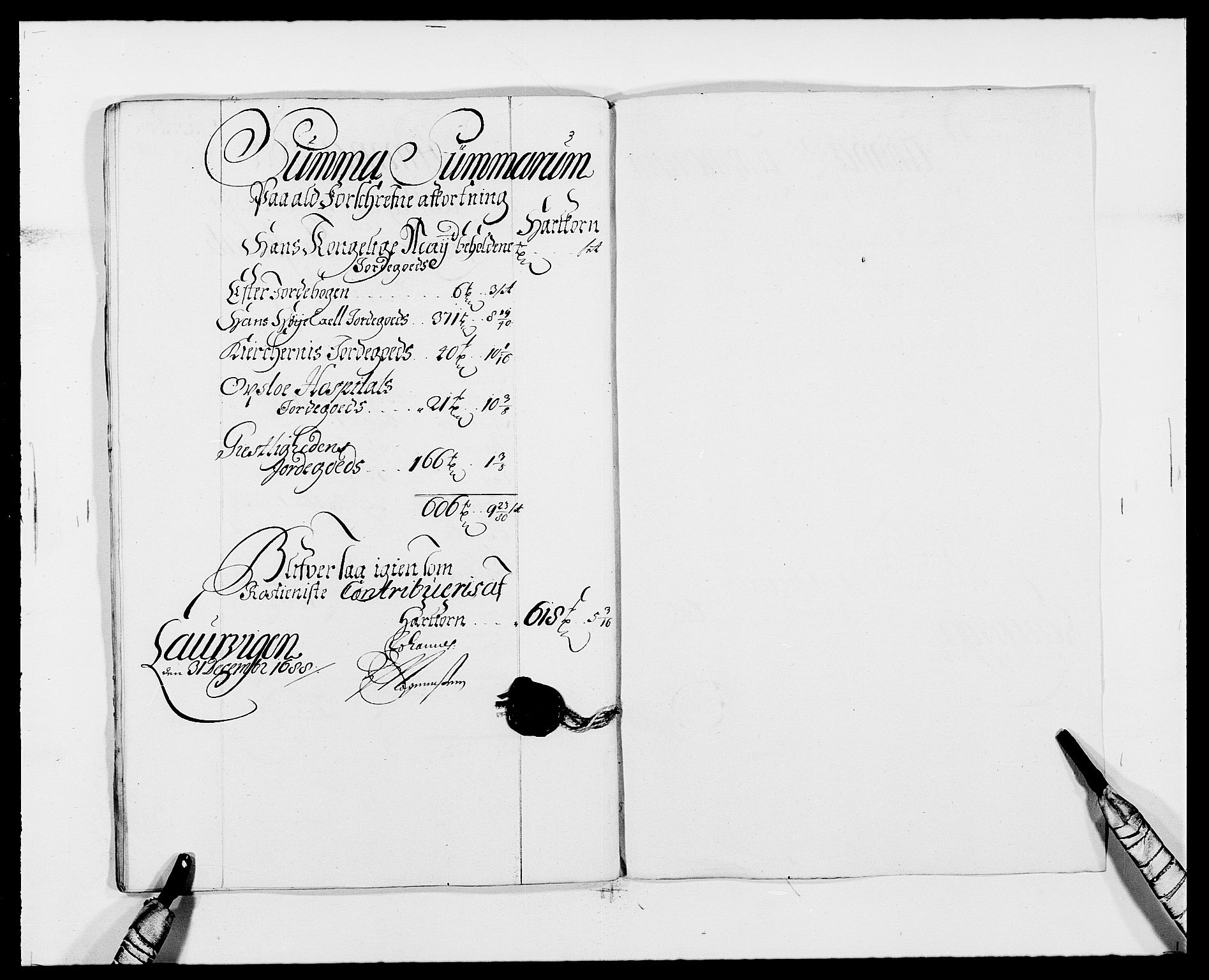 Rentekammeret inntil 1814, Reviderte regnskaper, Fogderegnskap, AV/RA-EA-4092/R33/L1971: Fogderegnskap Larvik grevskap, 1688-1689, s. 94