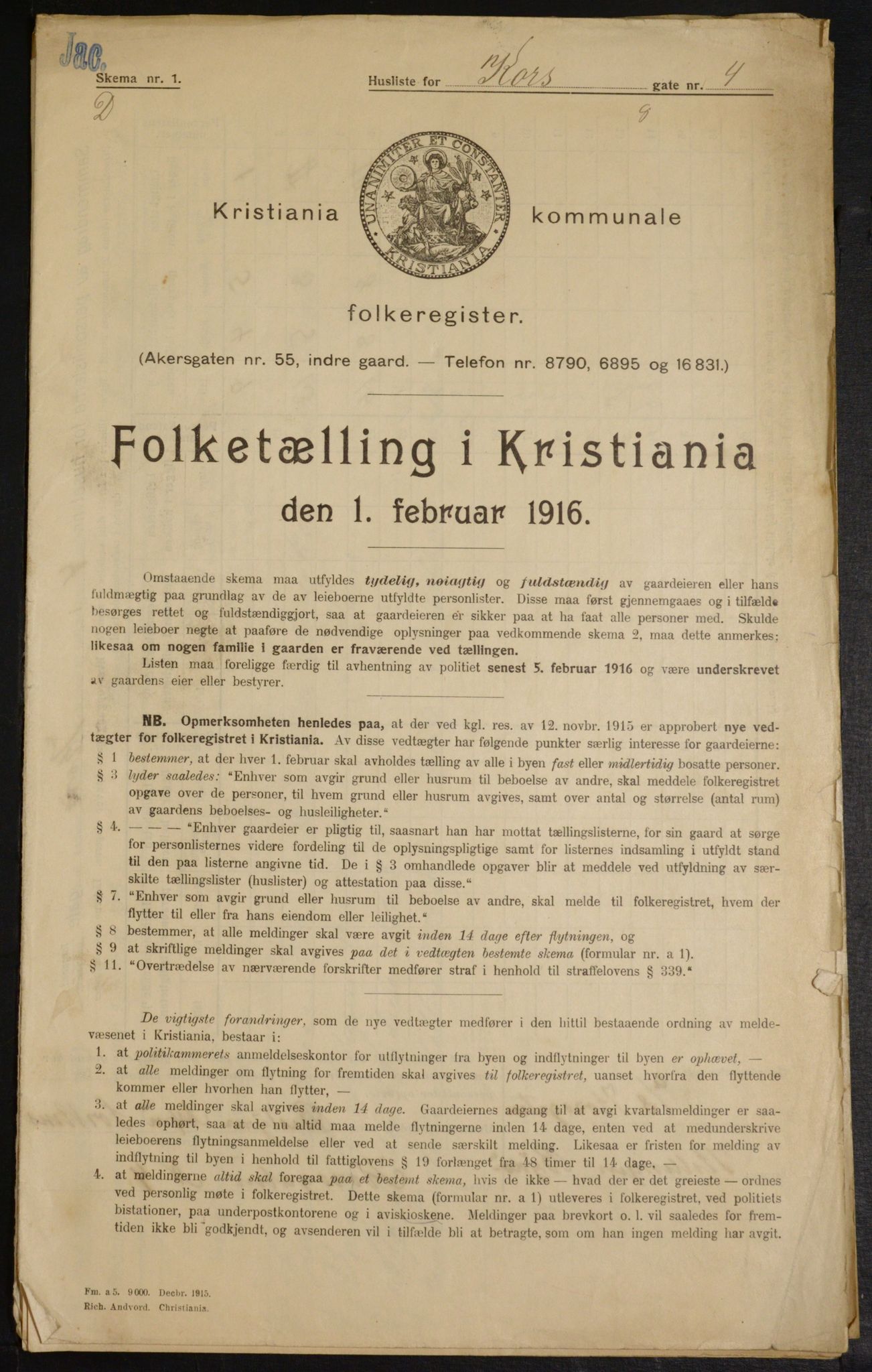 OBA, Kommunal folketelling 1.2.1916 for Kristiania, 1916, s. 54572
