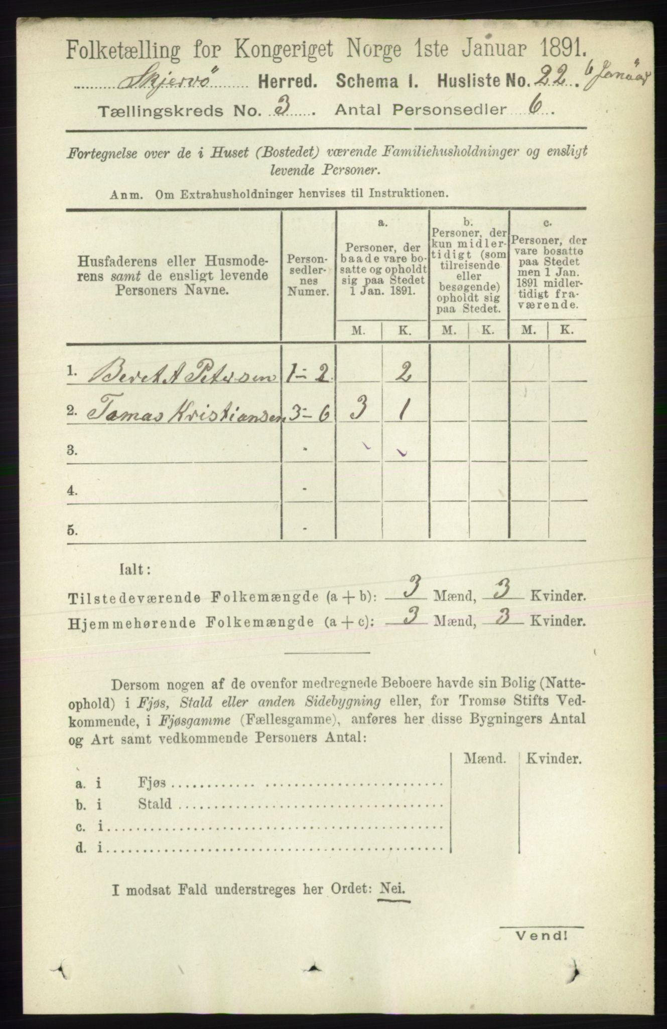 RA, Folketelling 1891 for 1941 Skjervøy herred, 1891, s. 1815